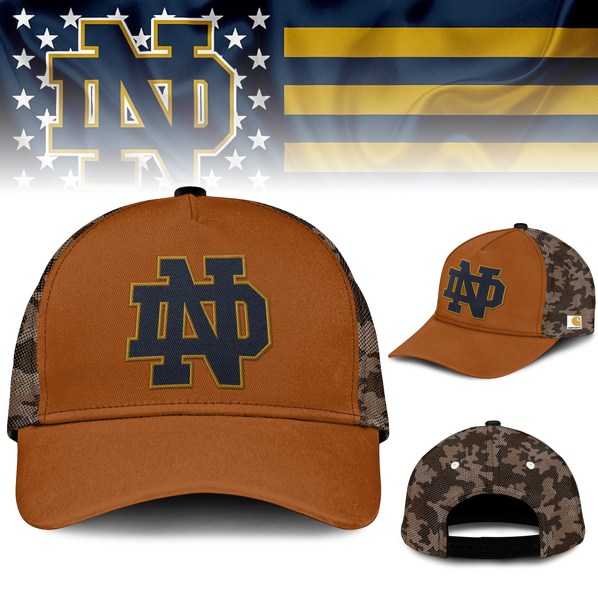Notre Dame Fighting Irish | Premium Carhartt Classic Cap TTH2105133 - Image 2
