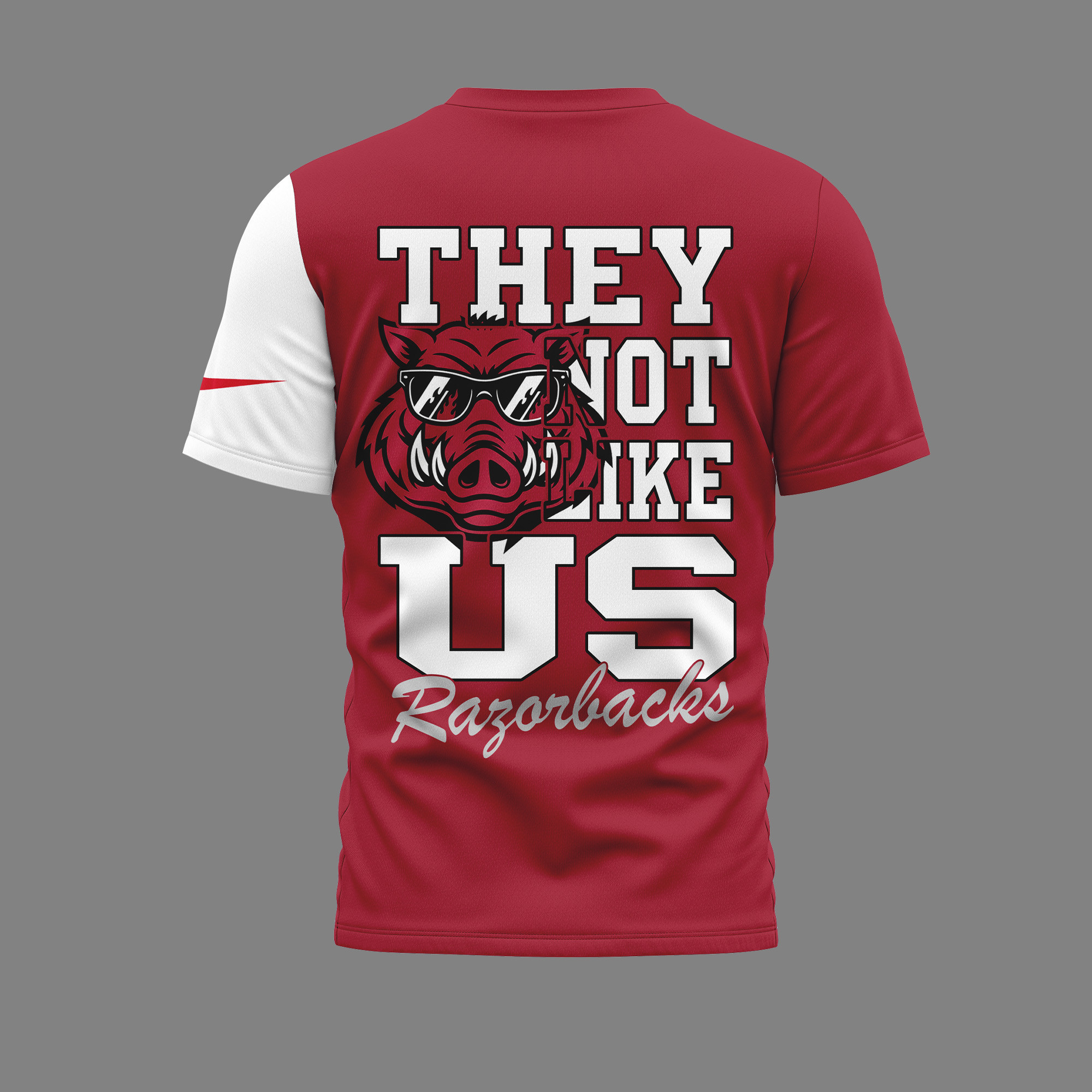 Arkansas Razorbacks | Premium NCAA They Not Like US Mascot Shirt TTH2105132 - Image 2
