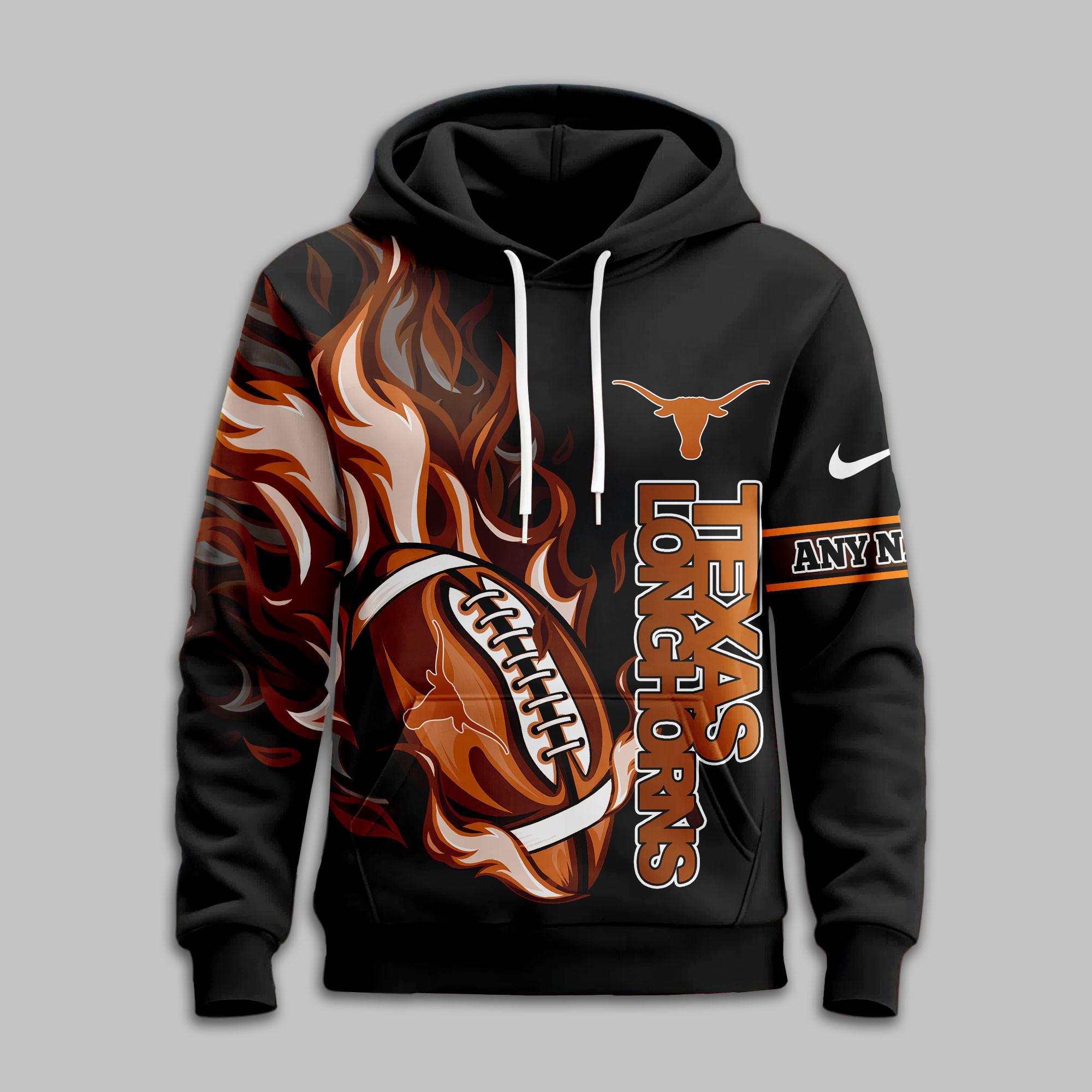 Texas Longhorns | Premium NCAA Victory Flame Personalized Hoodie TTH2105116 - Image 2