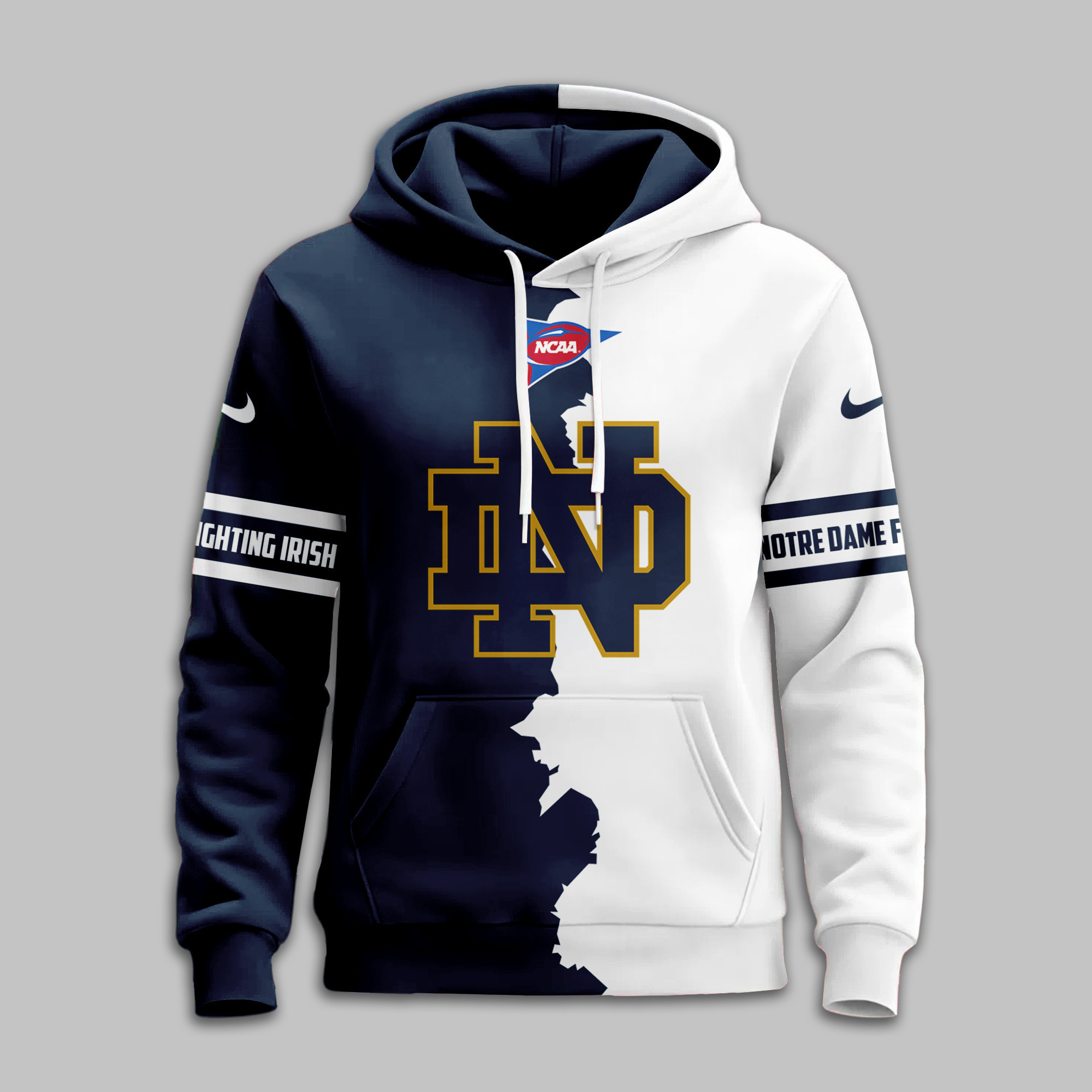 Notre Dame Fighting Irish | Premium NCAA Warrior Spirit Personalized Hoodie TTH2105170 - Image 2