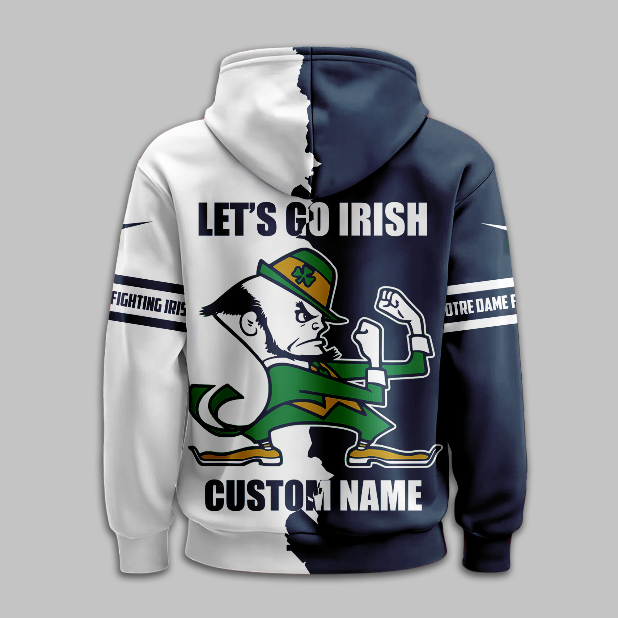 Notre Dame Fighting Irish | Premium NCAA Warrior Spirit Personalized Hoodie TTH2105170 - Image 3