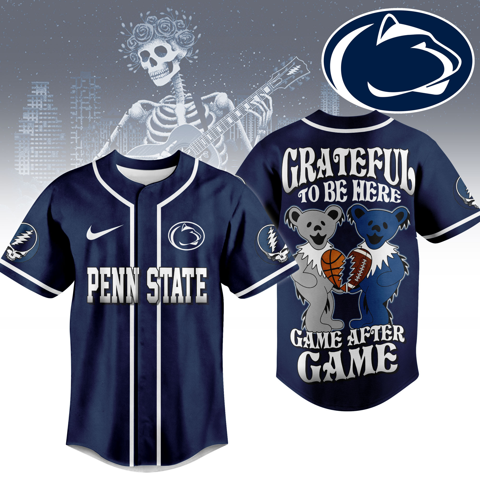 Penn State Nittany Lions | Premium College Grateful Sports Jersey TTH2105107 - Image 2
