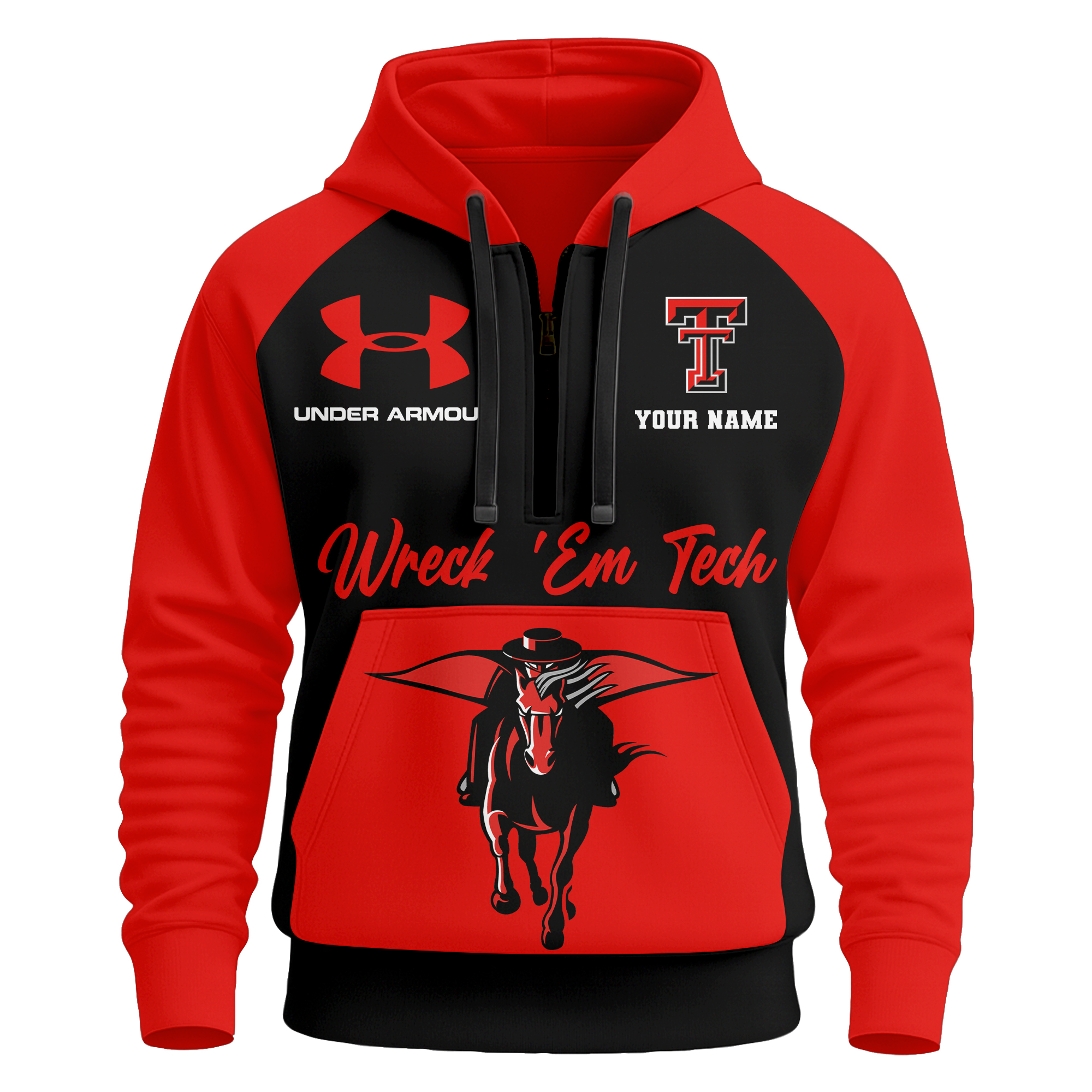 Texas Tech Red Raiders | Premium NCAA Under Armour Halfzip Hoodie TTH2105109