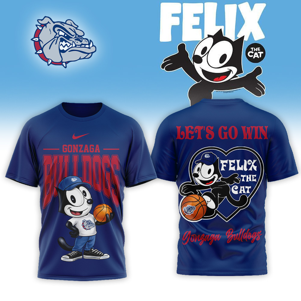Gonzaga Bulldogs | Premium NCAA Hoop Felix Classic 3D Shirt TTH210588 - Image 2