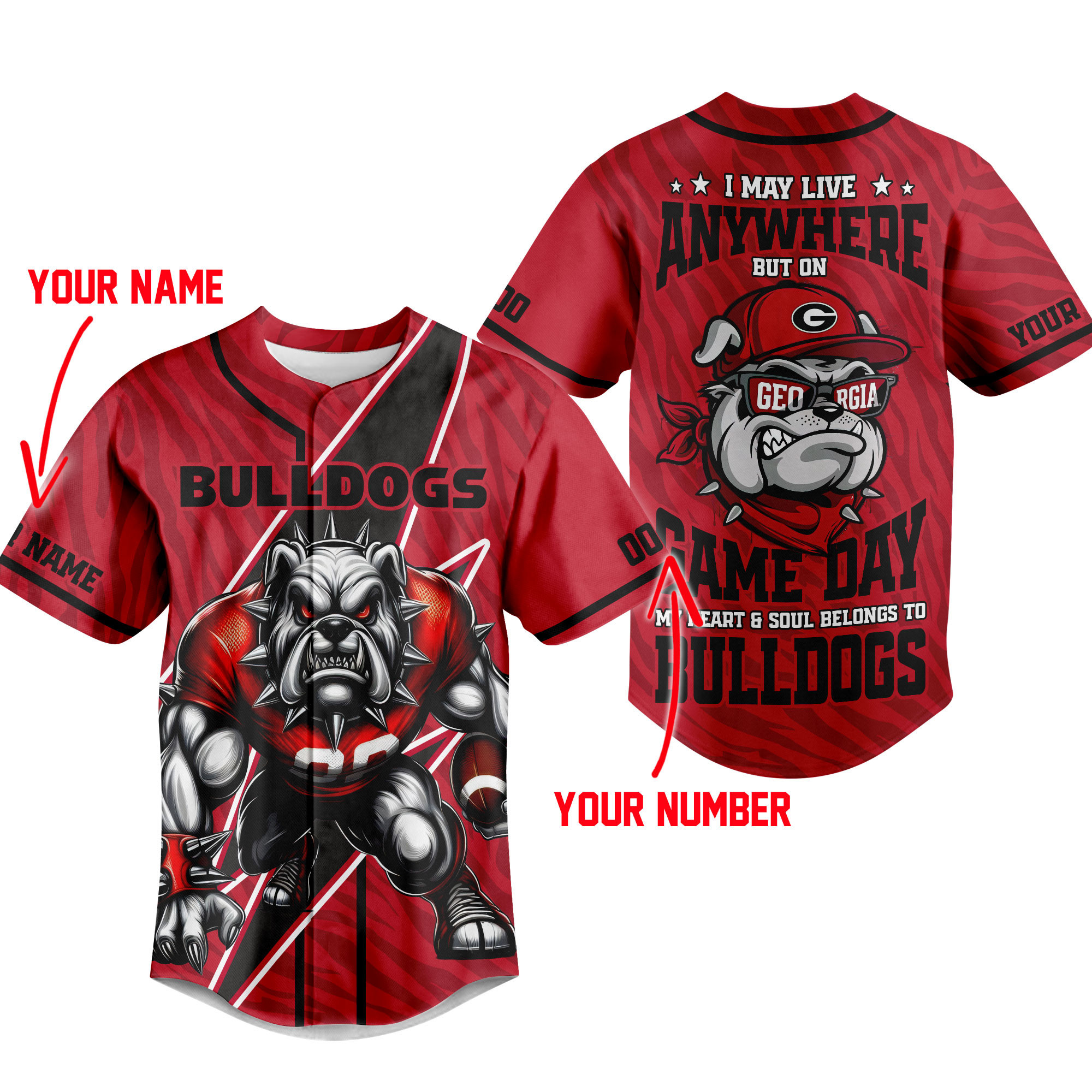 Georgia Bulldogs | Premium Game Day Jersey Shirt TTH2105176 - Image 4