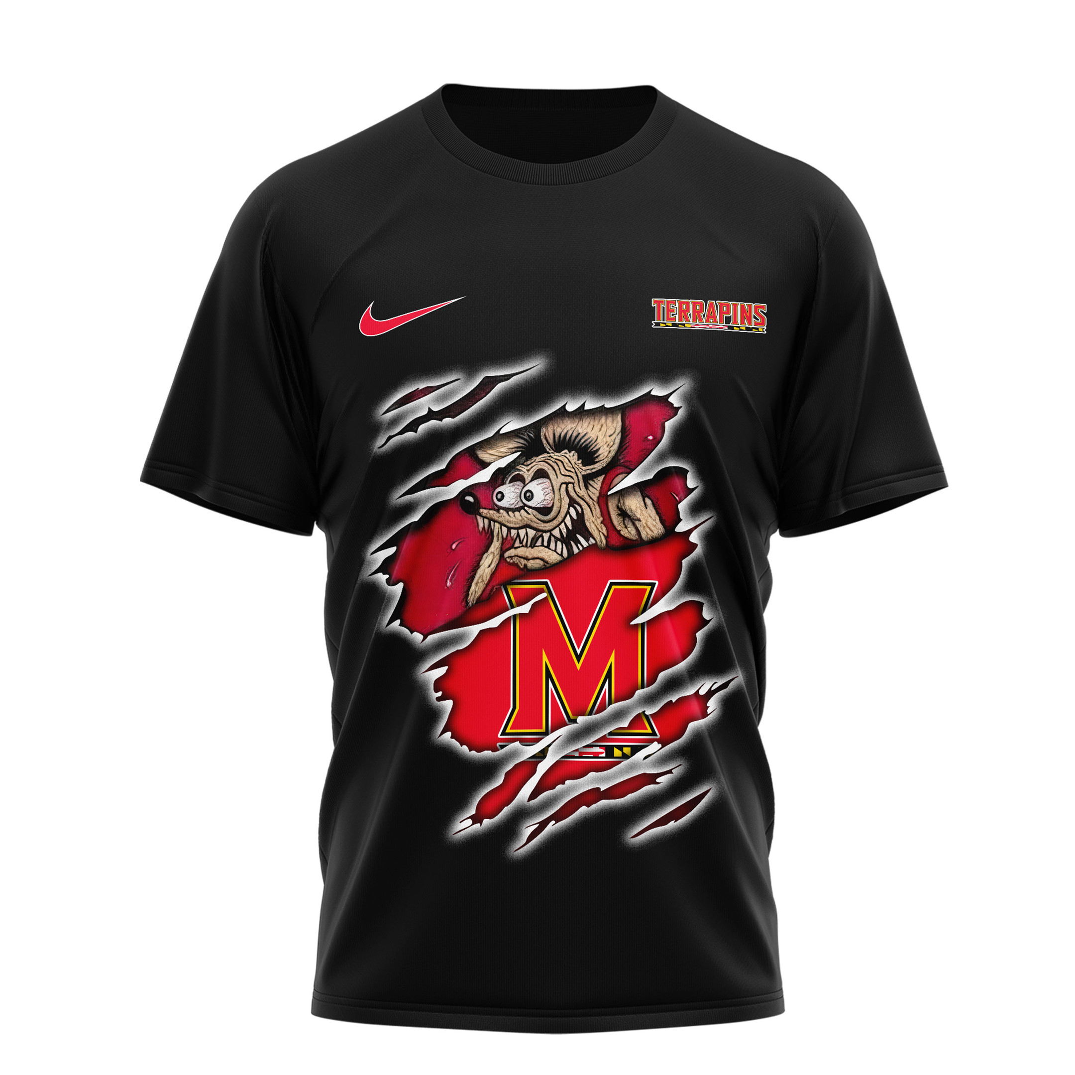 Maryland Terrapins | Premium NCAA Varsity Savage 3D Shirt TTH2105102