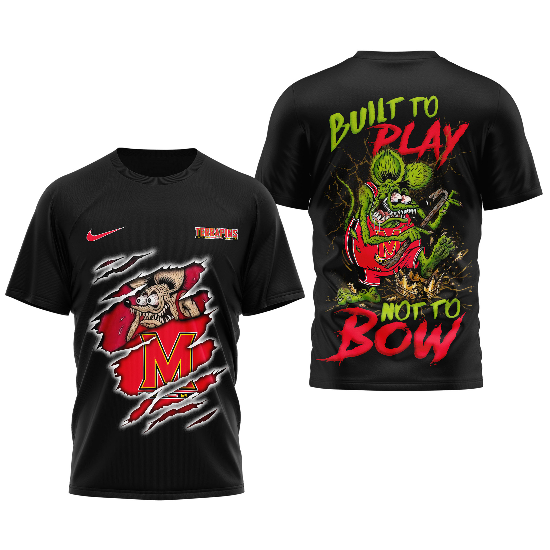 Maryland Terrapins | Premium NCAA Varsity Savage 3D Shirt TTH2105102 - Image 3