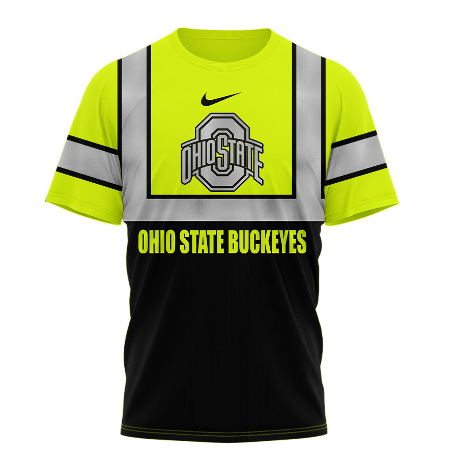 Ohio State Buckeyes | Premium NCAA Hi Vis Safety 3D Shirt TTH2105131 - Image 2