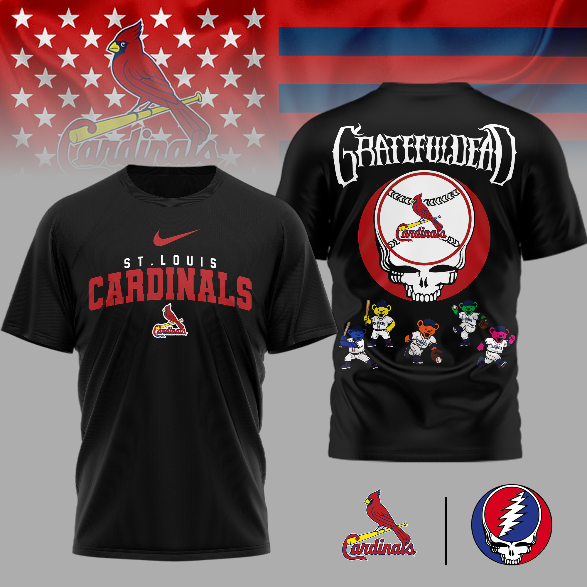 St.Louis Cardinals | Premium MLB Deadhead 3D Shirt TTH2105167