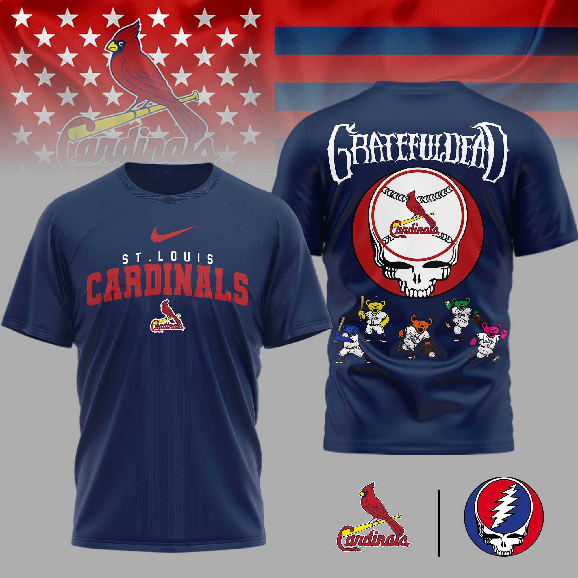 St.Louis Cardinals | Premium MLB Deadhead 3D Shirt TTH2105167 - Image 2