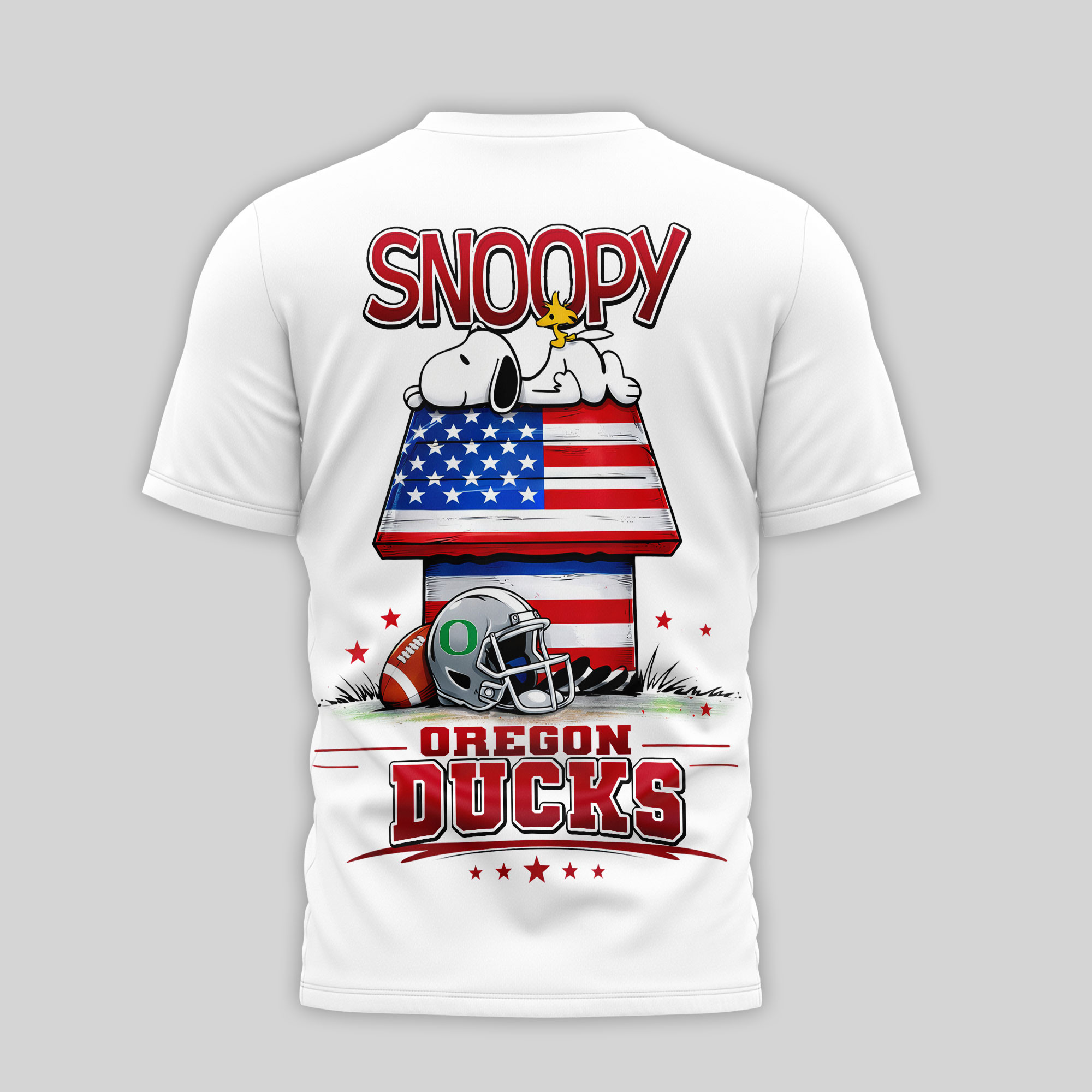 Oregon Ducks | Premium NCAA America 250 with Snoopy 3D Shirt TTH2105126 - Image 2