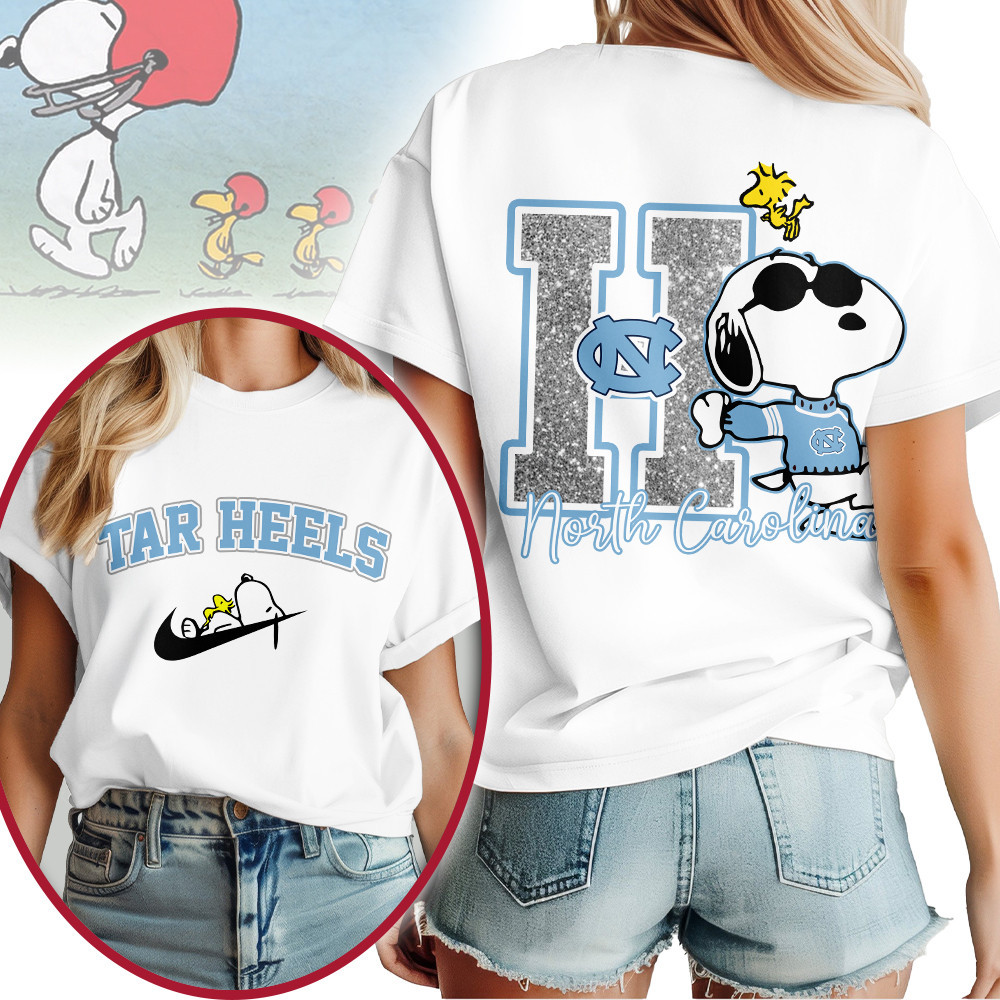 North Carolina Tar Heels | Premium NCAA Snoopy T-Shirt TTH2105182