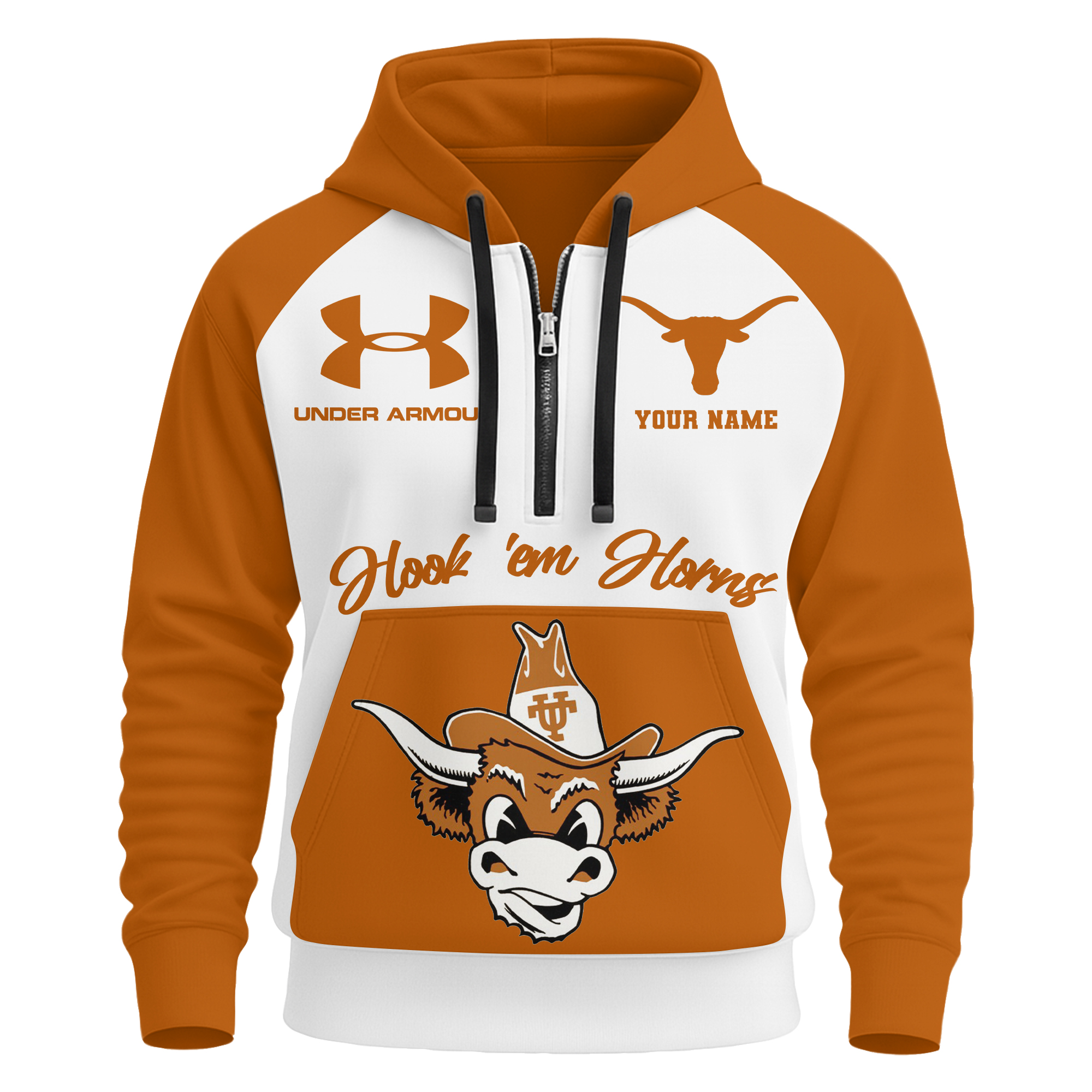 Texas Longhorns | Premium NCAA Under Armour Halfzip Hoodie TTH2105109
