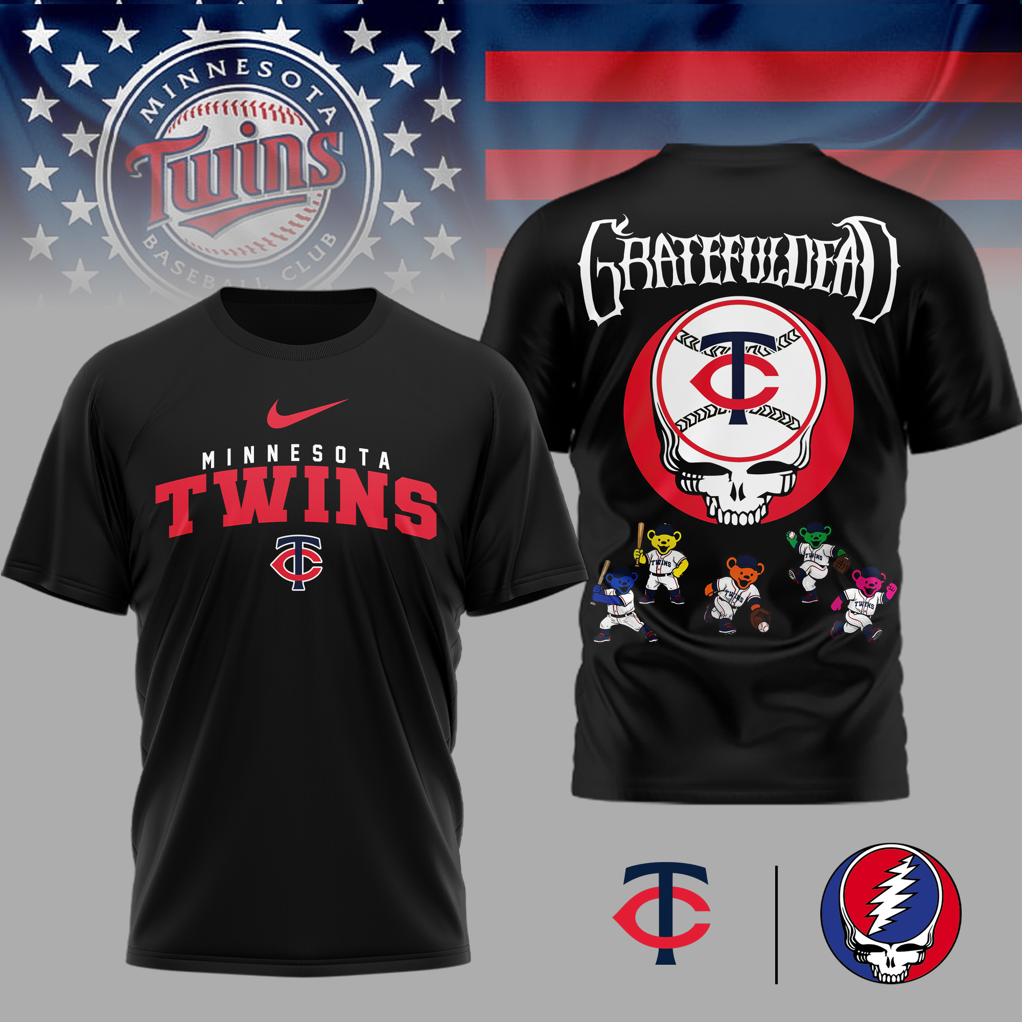 Minnesota Twins | Premium MLB Deadhead 3D Shirt TTH2105167