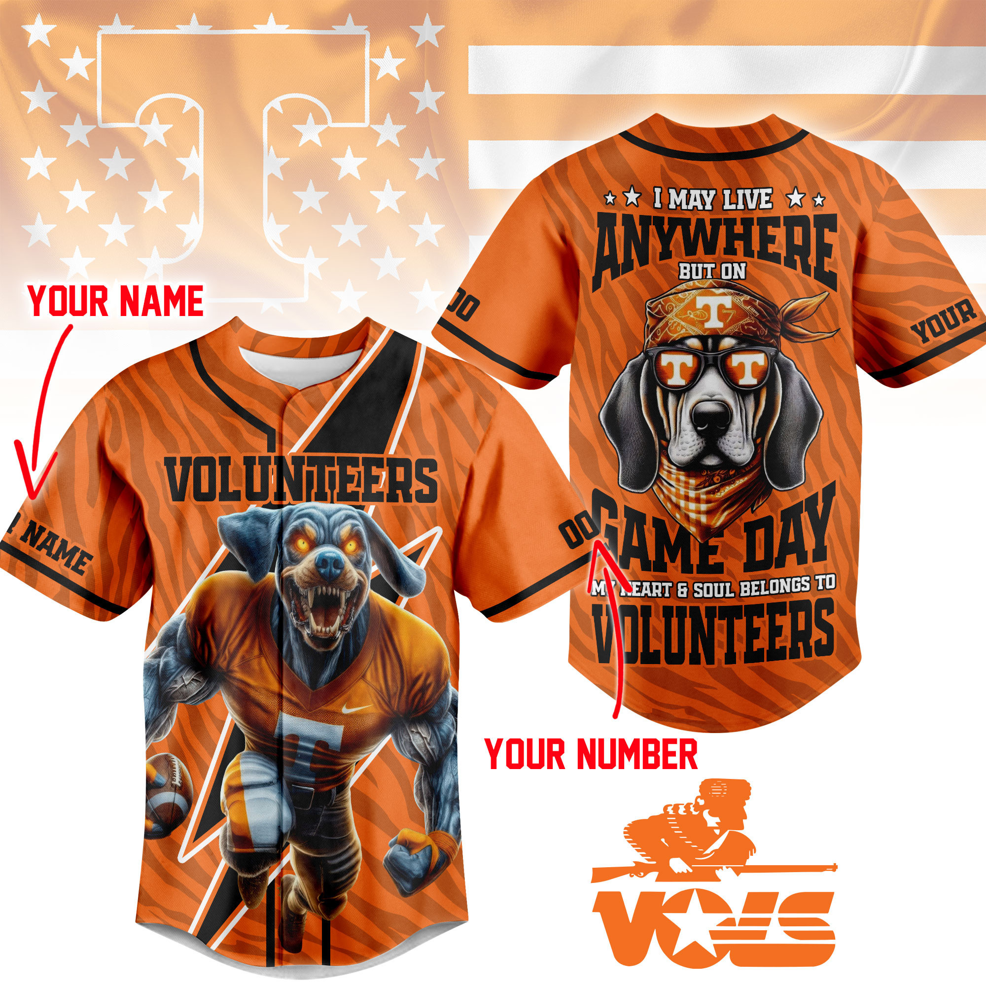 Tennessee Volunteers | Premium Game Day Jersey Shirt TTH2105176 - Image 2