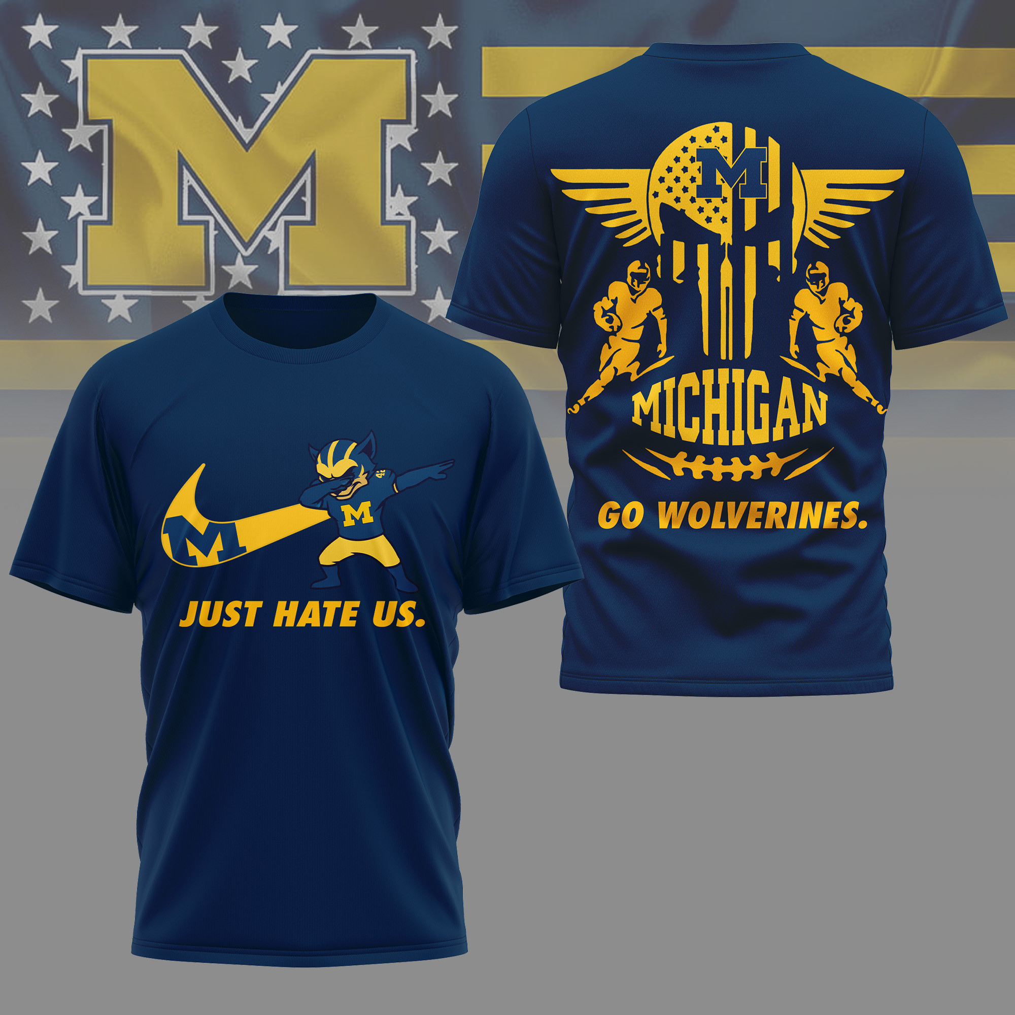 Michigan Wolverines | Premium NCAA Just Hate Us T-shirt TTH2105142