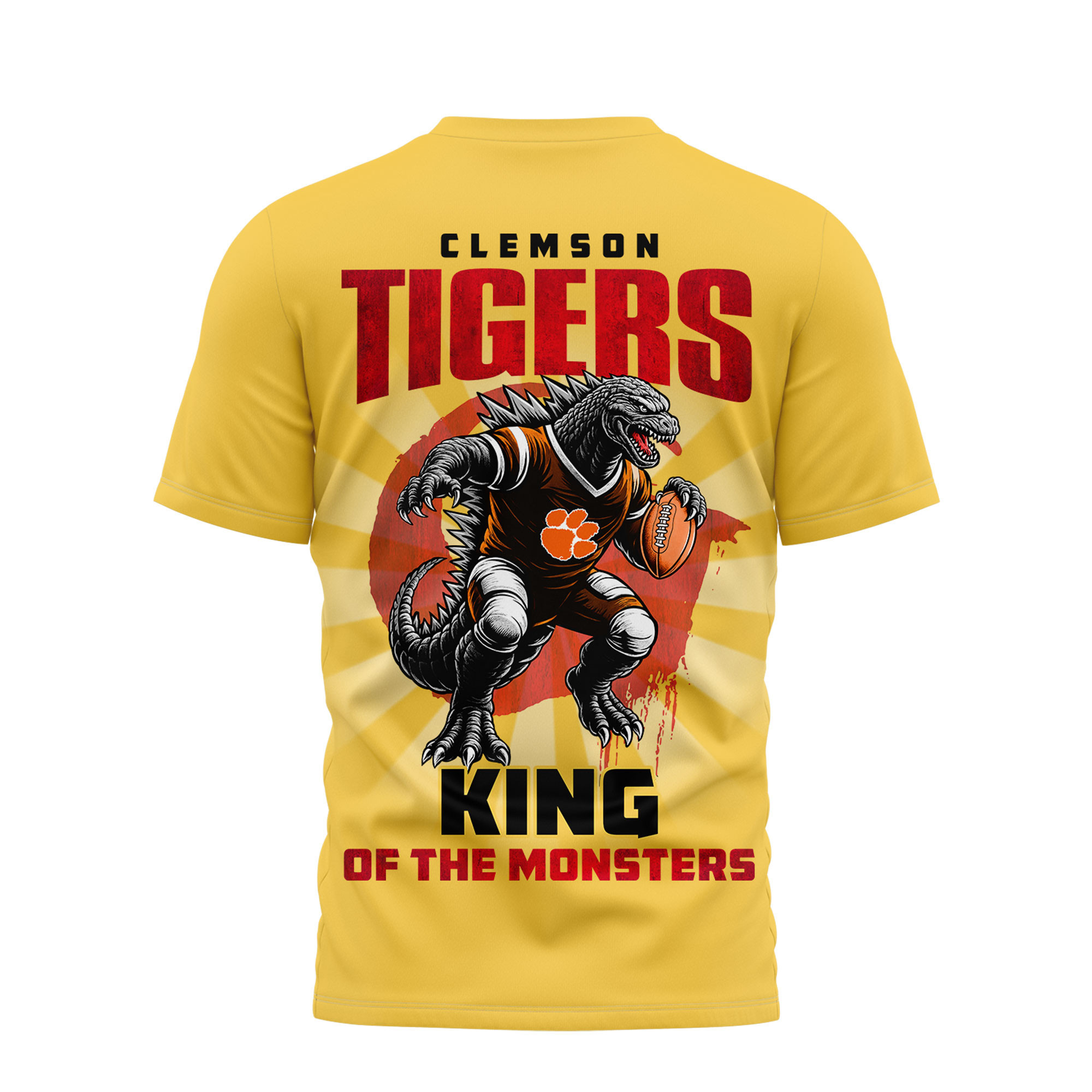 Clemson Tigers | Premium NCAA Godzilla King of the Monsters 3D Shirt TTH2105144 - Image 2