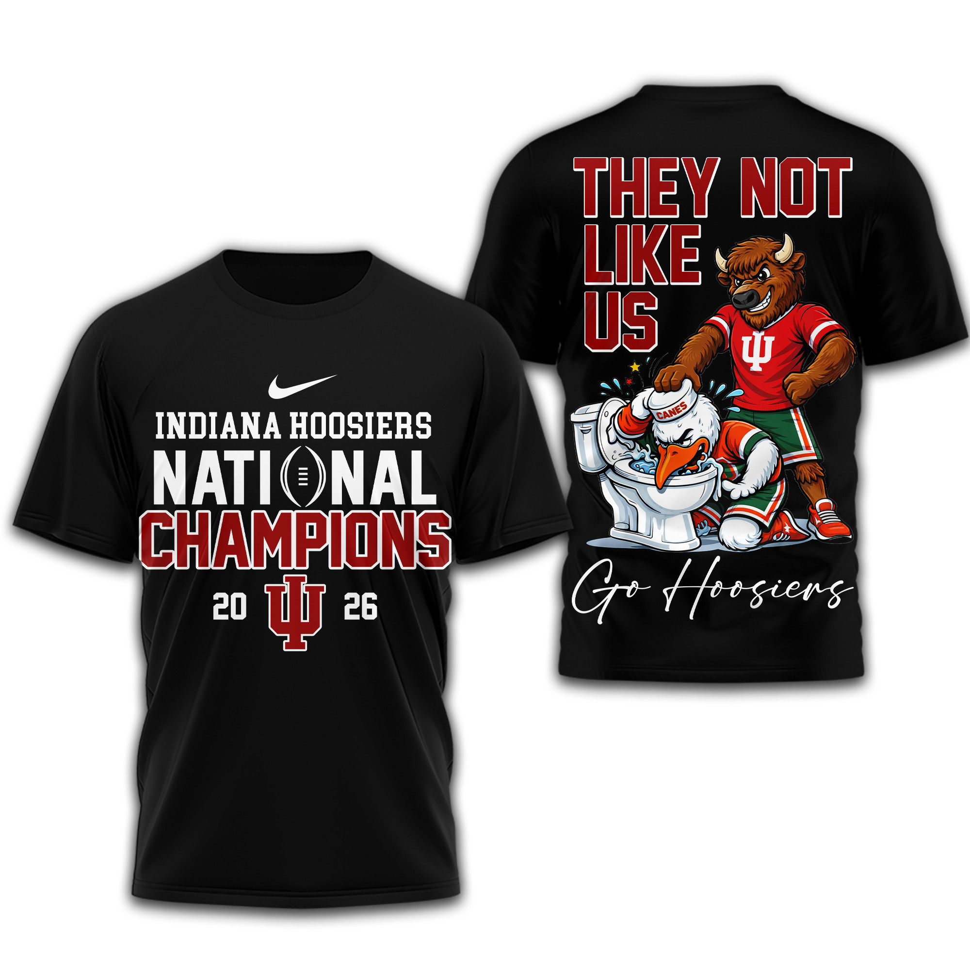 Indiana Hoosiers | Premium NCAA 2026 CFP National Champions 3D Shirt TTH2105169