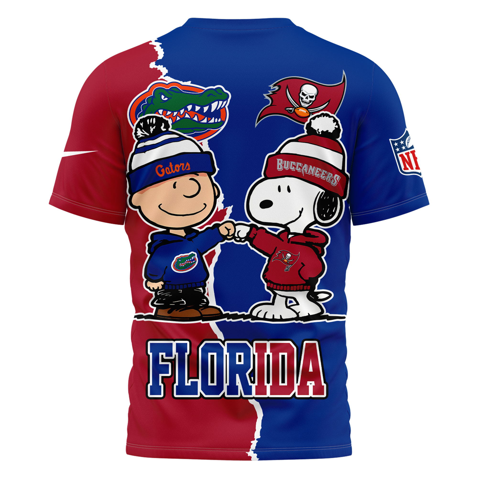 Tampa Bay Buccaneers x Florida Gators | Premium NFL Team x NCAA Team Fusion 3D Shirt TTH2105192 - Image 2