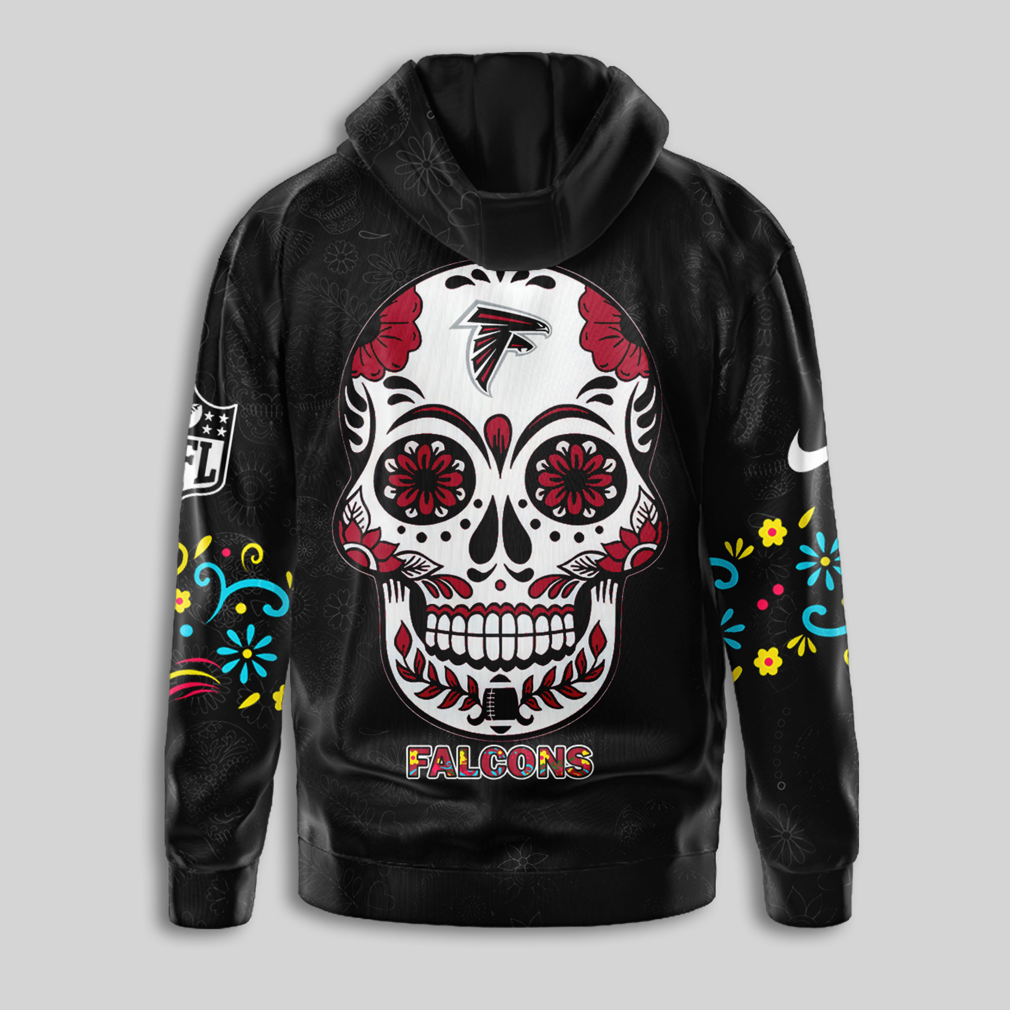 Atlanta Falcons | Premium NFL Dia de los Muertos Limited Editions Hoodie TTH210594 - Image 3