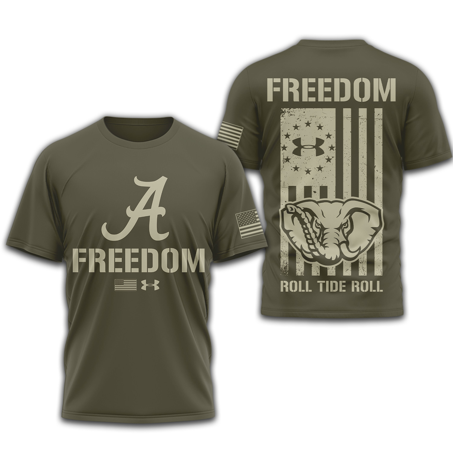 Alabama Crimson Tide | Premium NCAA Freedom Under Armour 3D Shirt TTH2105137