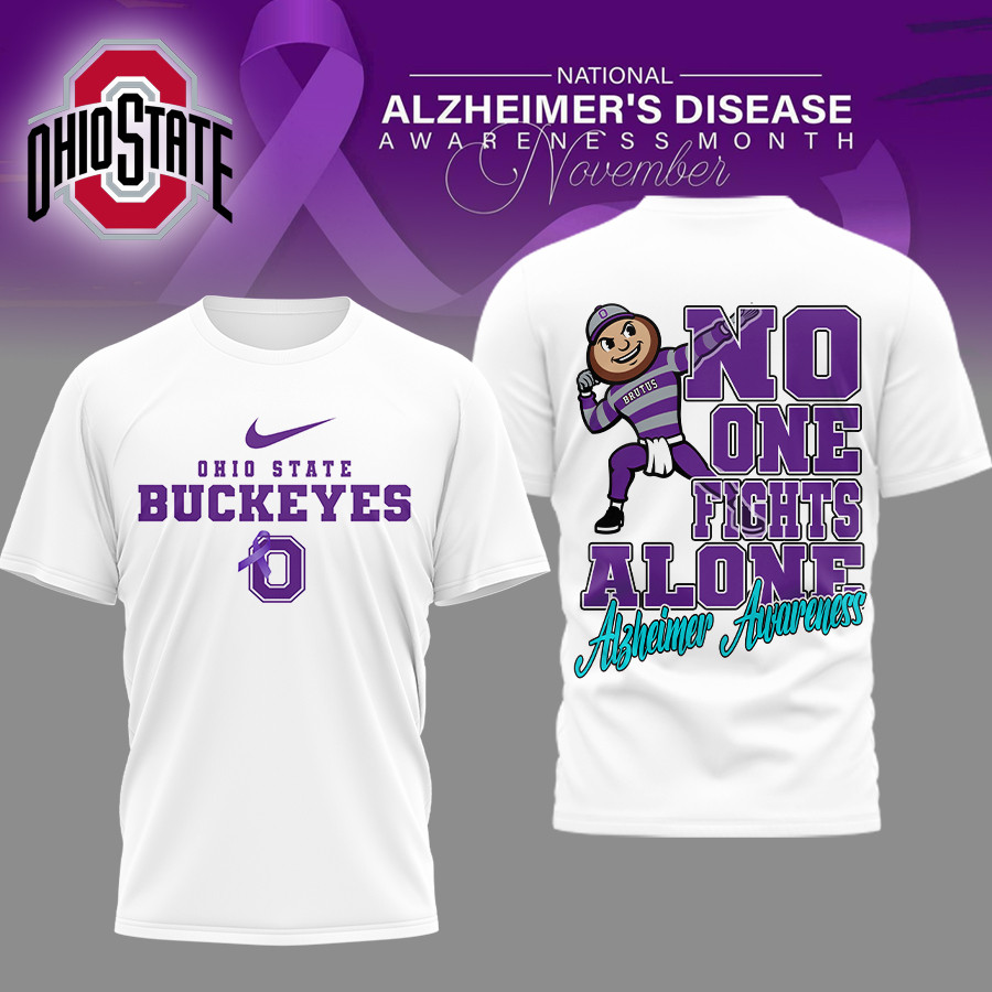 Ohio State Buckeyes | Premium NCAA Alzheimer Awareness November T-shirt TTH2105179