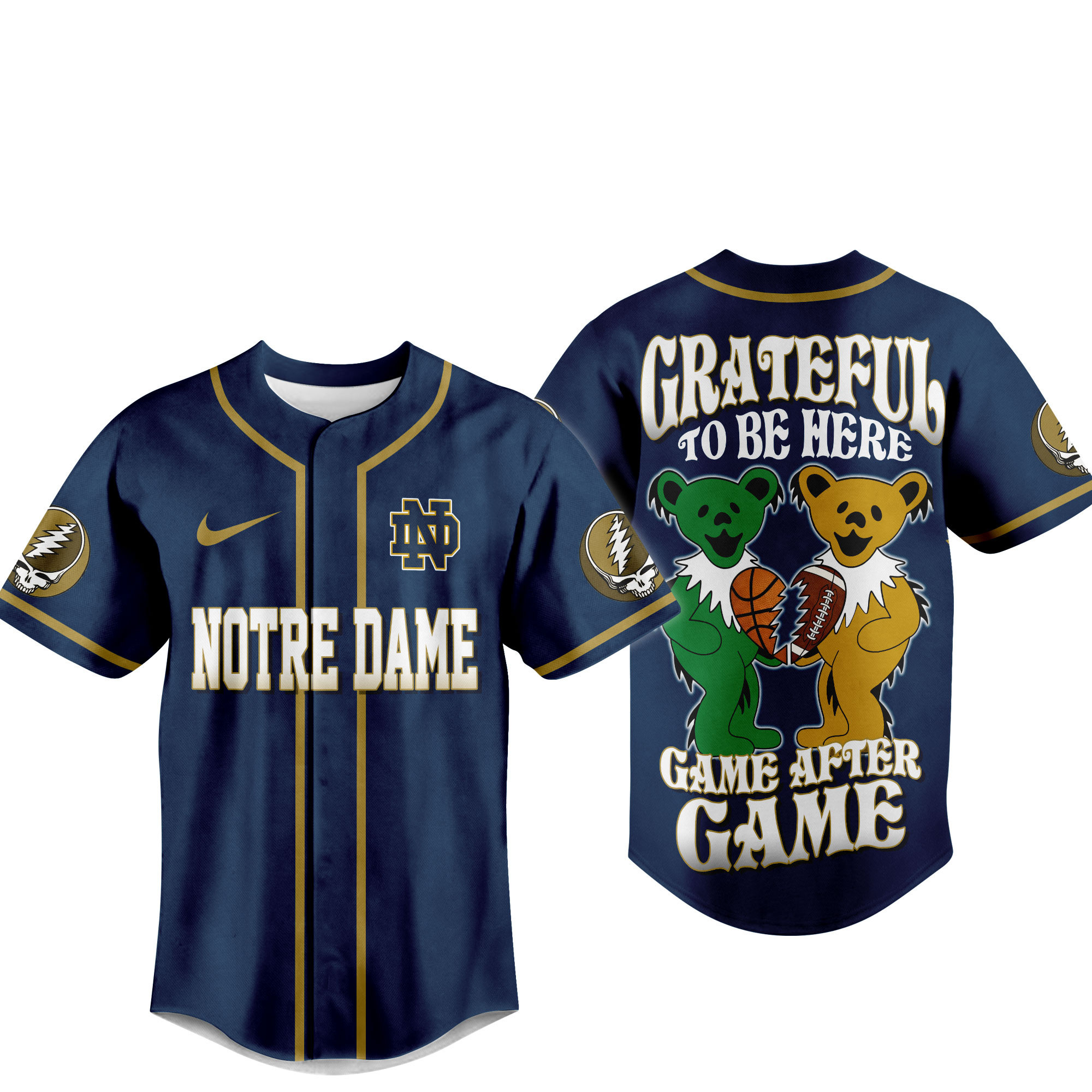 Notre Dame Fighting Irish | Premium College Grateful Sports Jersey TTH2105107