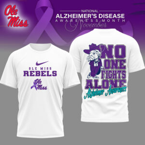 Ole Miss Rebels | Premium NCAA Alzheimer Awareness November T-shirt TTH2105179