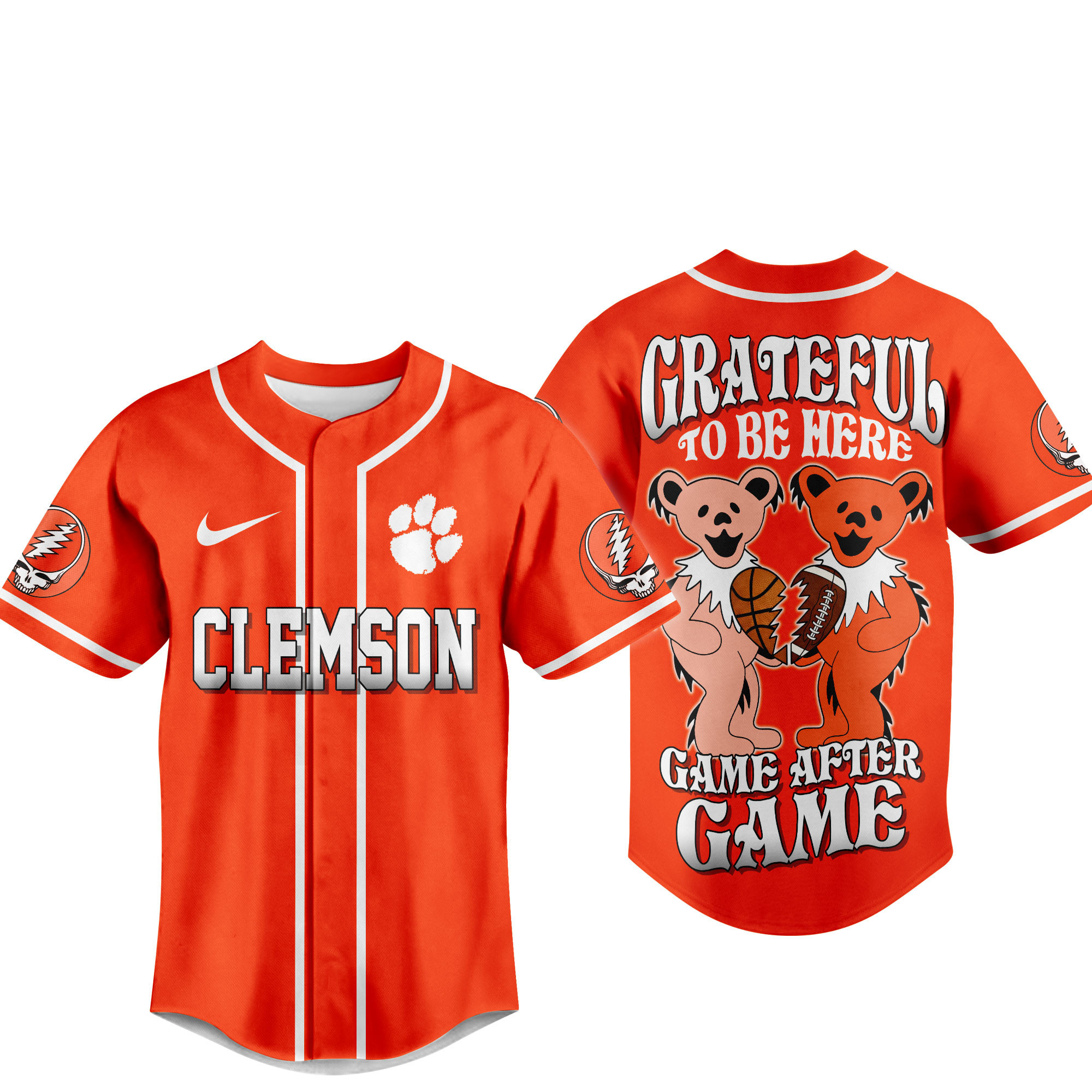 Clemson Tigers | Premium College Grateful Sports Jersey TTH2105107