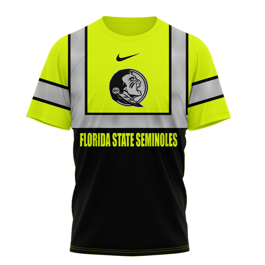 Florida State Seminoles | Premium NCAA Hi Vis Safety 3D Shirt TTH2105131