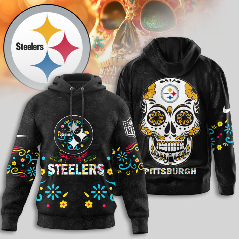 Pittsburgh Steelers | Premium NFL Dia de los Muertos Limited Editions Hoodie TTH210594 - Image 4
