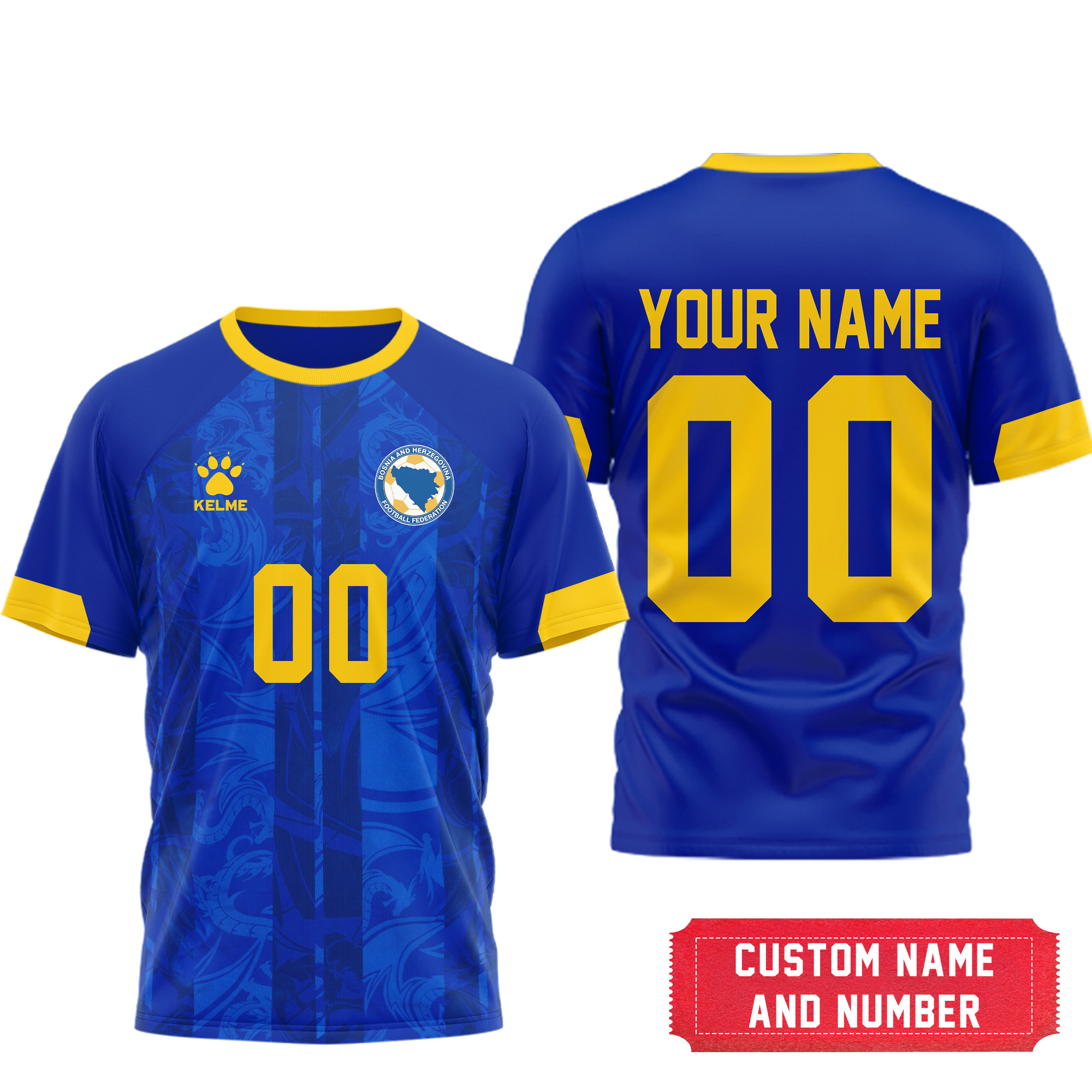 Bosnia & Herzegovina | Premium World Cup 2026 3D T-Shirt TTH210547