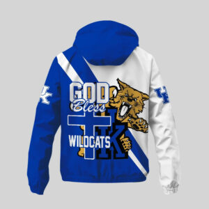 Kentucky Wildcats | Premium NCAA God Bless My Team Windbreaker Jacket TTH2105158