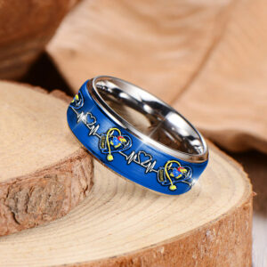Kansas Jayhawks | Premium Silver Tungsten Nurse Ring – Perfect Gift For Fan TTH2105114