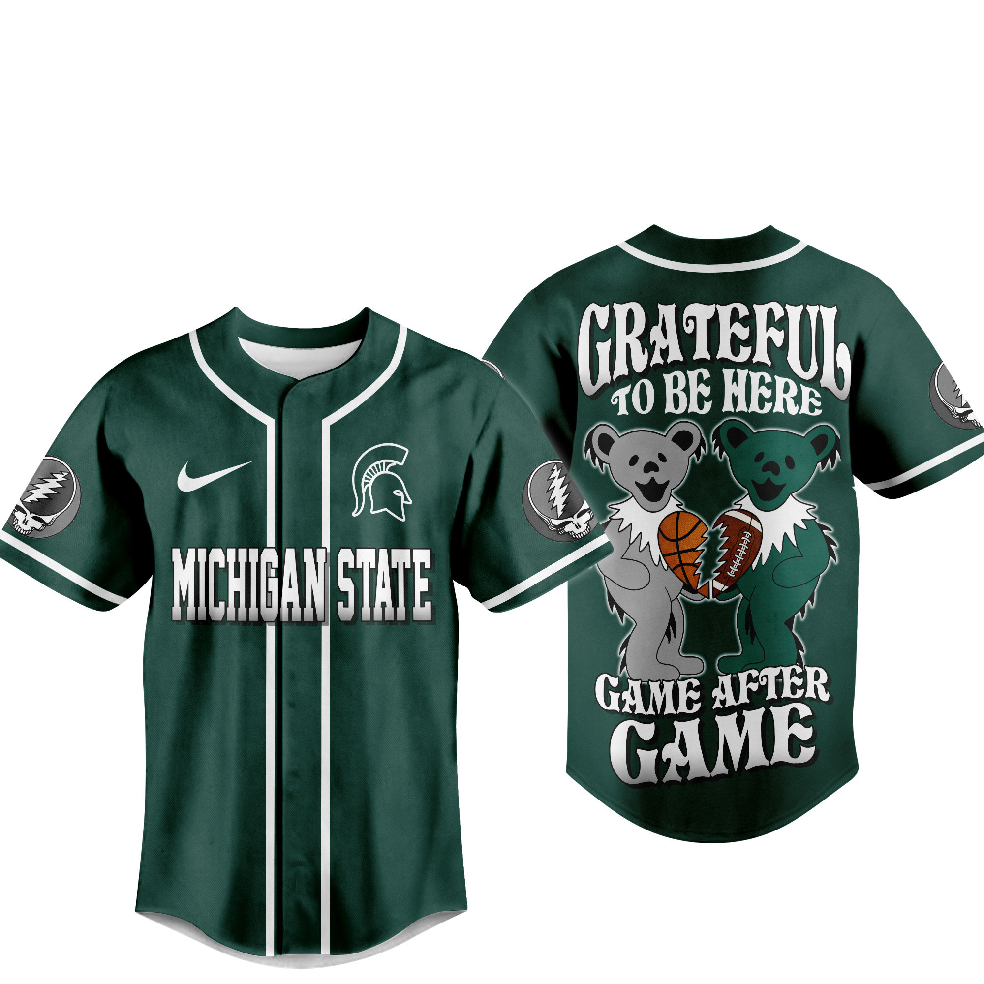 Michigan State Spartans | Premium College Grateful Sports Jersey TTH2105107