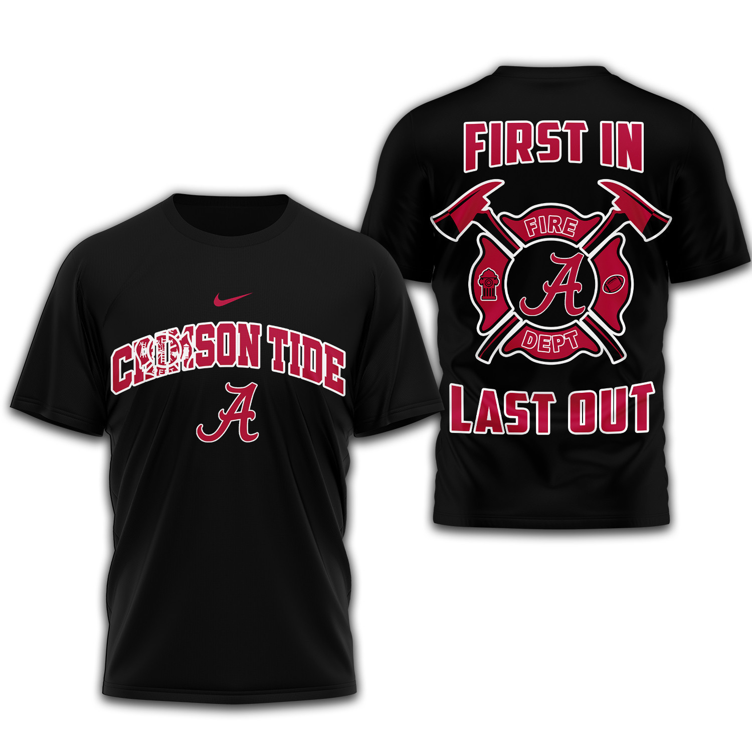 Alabama Crimson Tide | Premium Fire Dept 3D Shirt TTH2105153