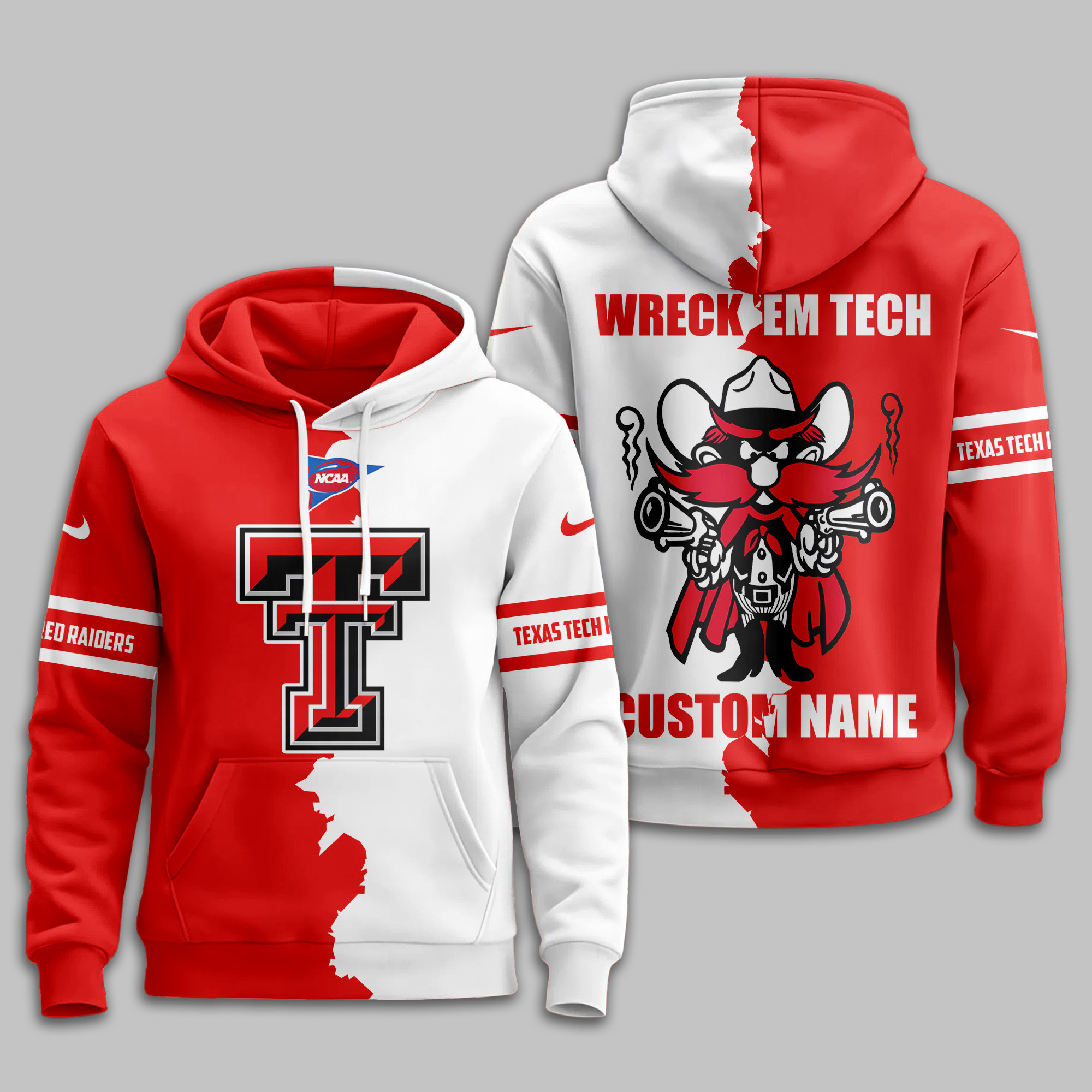Texas Tech Red Raiders | Premium NCAA Warrior Spirit Personalized Hoodie TTH2105170