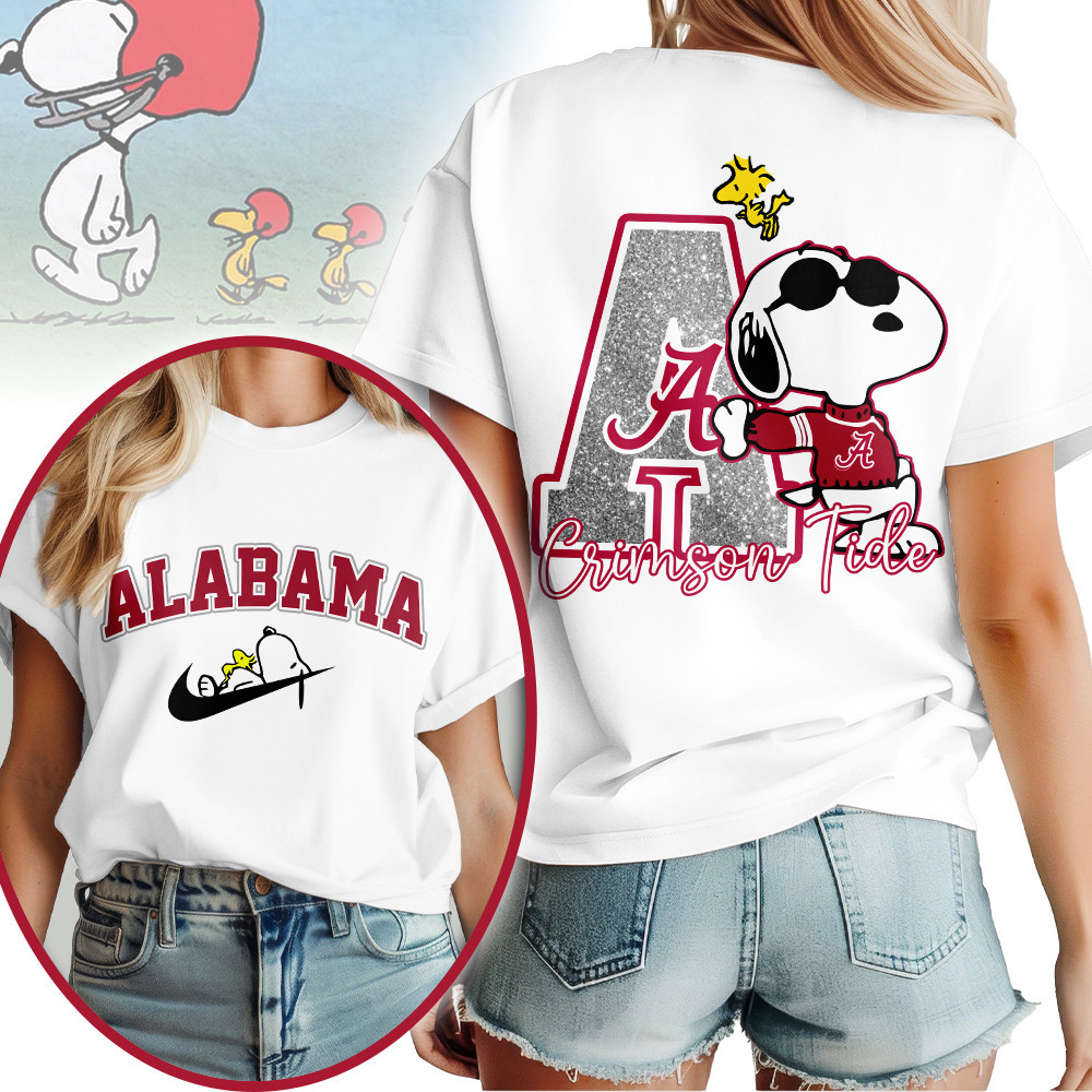 Alabama Crimson Tide | Premium NCAA Snoopy T-Shirt TTH2105182