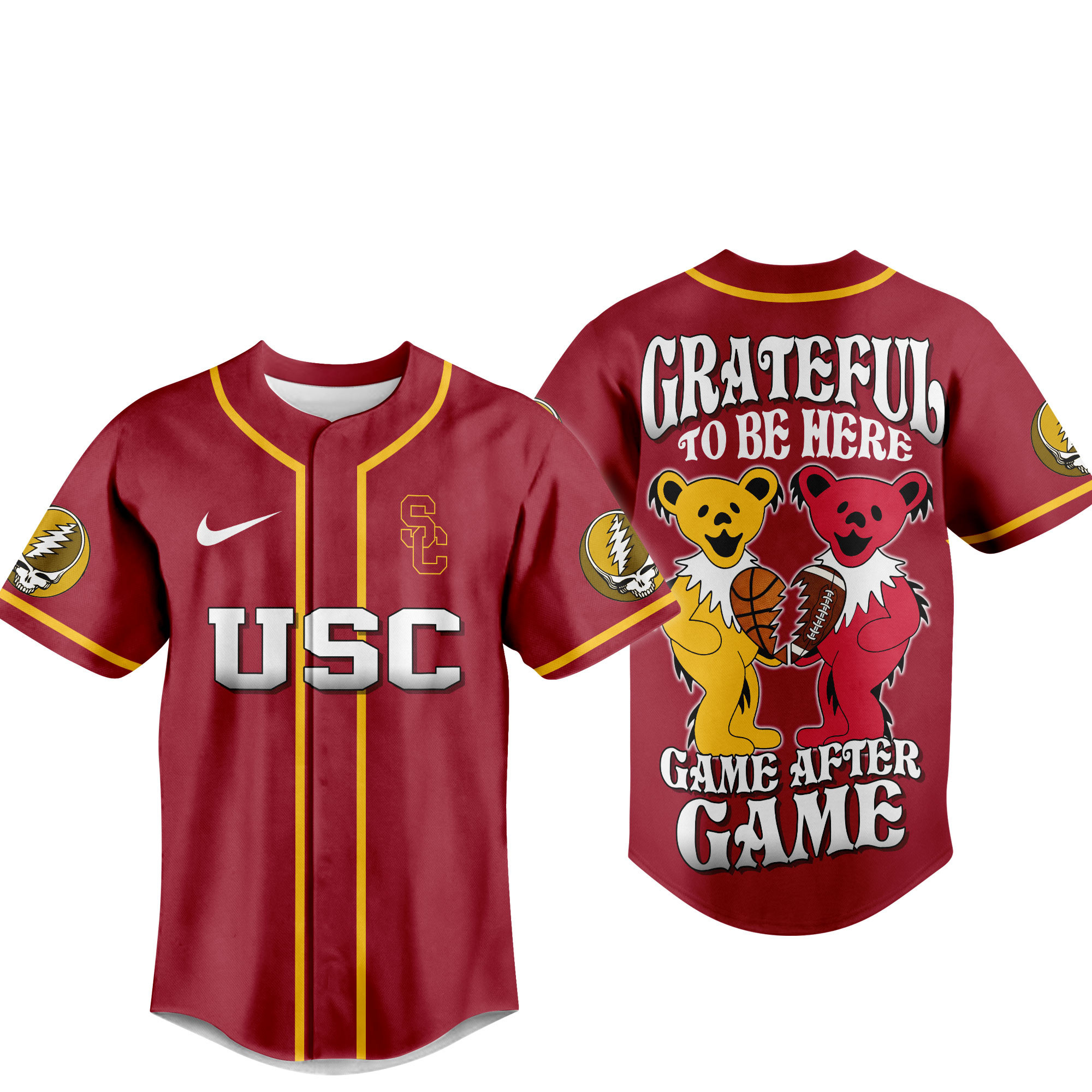 USC Trojans | Premium College Grateful Sports Jersey TTH2105107