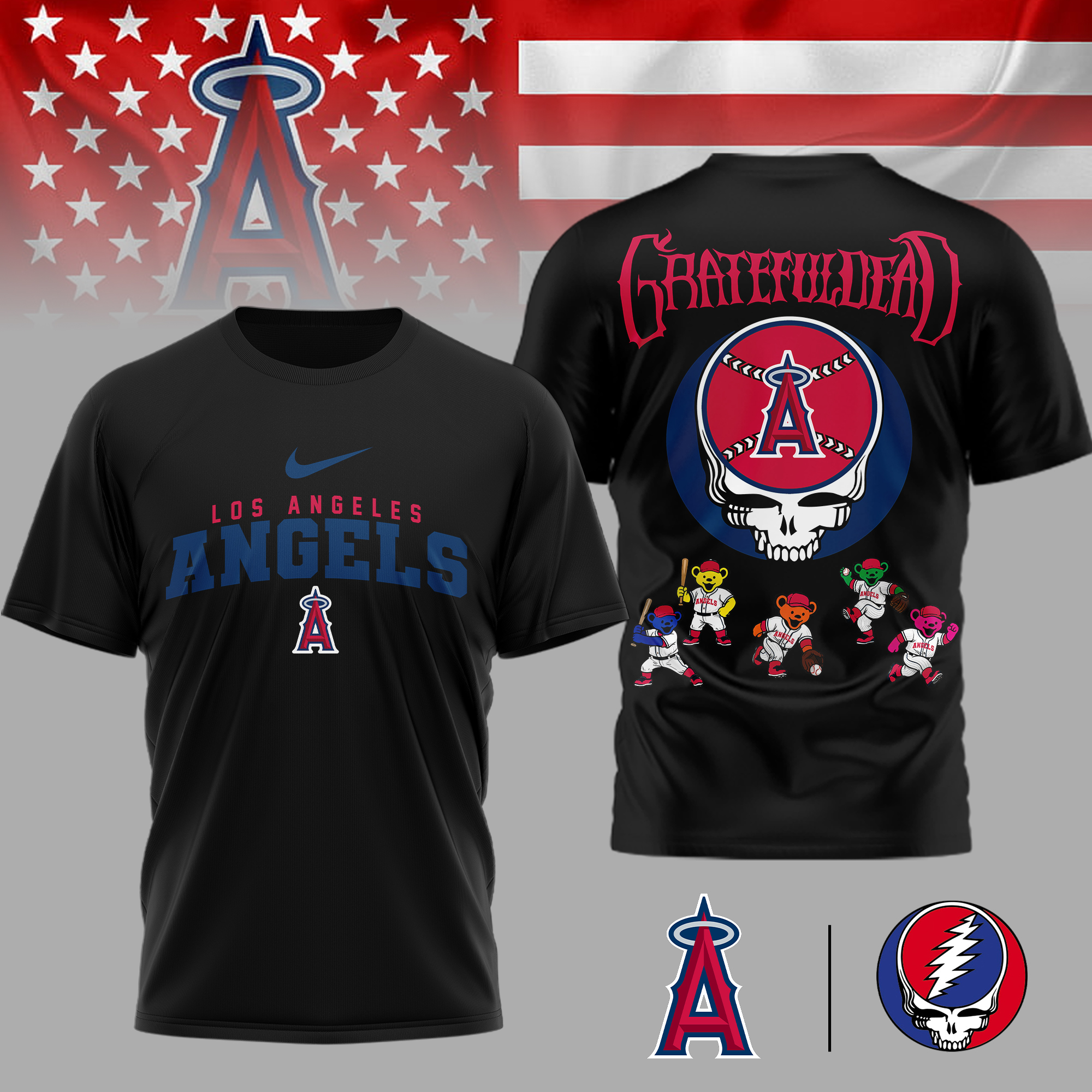 Los Angeles Angels | Premium MLB Deadhead 3D Shirt TTH2105167