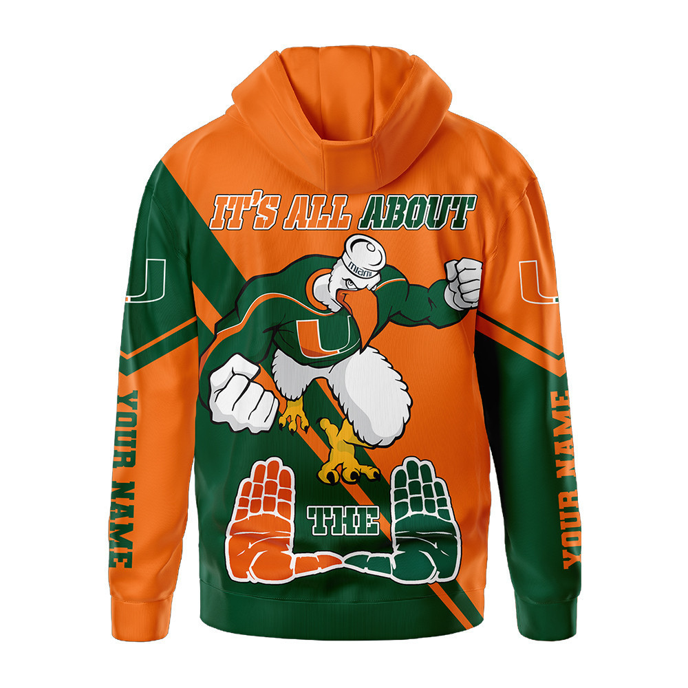 Miami Hurricanes | Premium NCAA Duo Color Hoodie TTH2105147