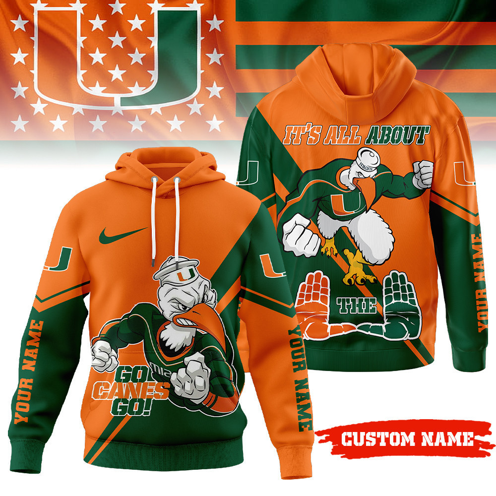 Miami Hurricanes | Premium NCAA Duo Color Hoodie TTH2105147 - Image 2