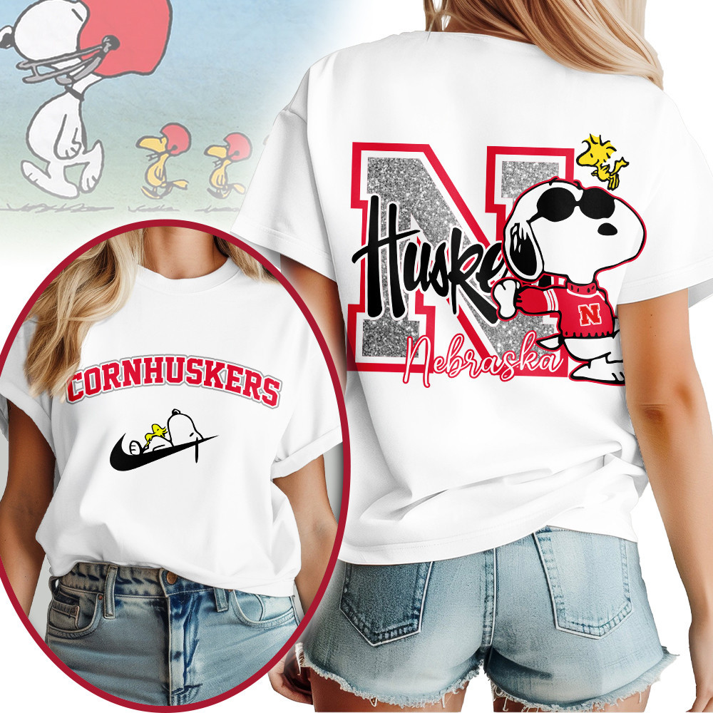 Nebraska Cornhuskers | Premium NCAA Snoopy T-Shirt TTH2105182