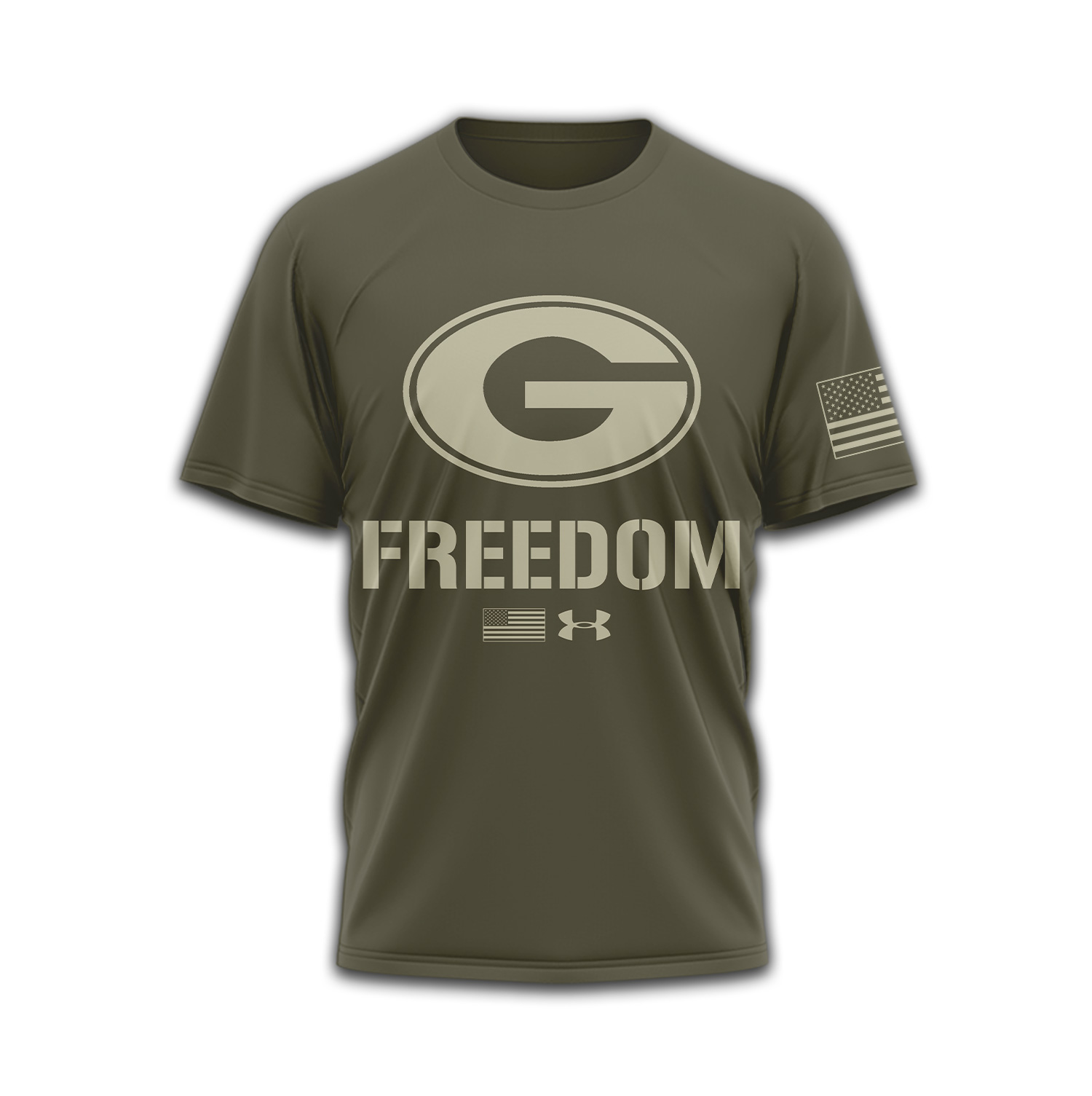 Georgia Bulldogs | Premium NCAA Freedom Under Armour 3D Shirt TTH2105137 - Image 2