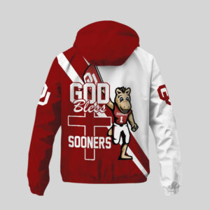 Oklahoma Sooners | Premium NCAA God Bless My Team Windbreaker Jacket TTH2105158