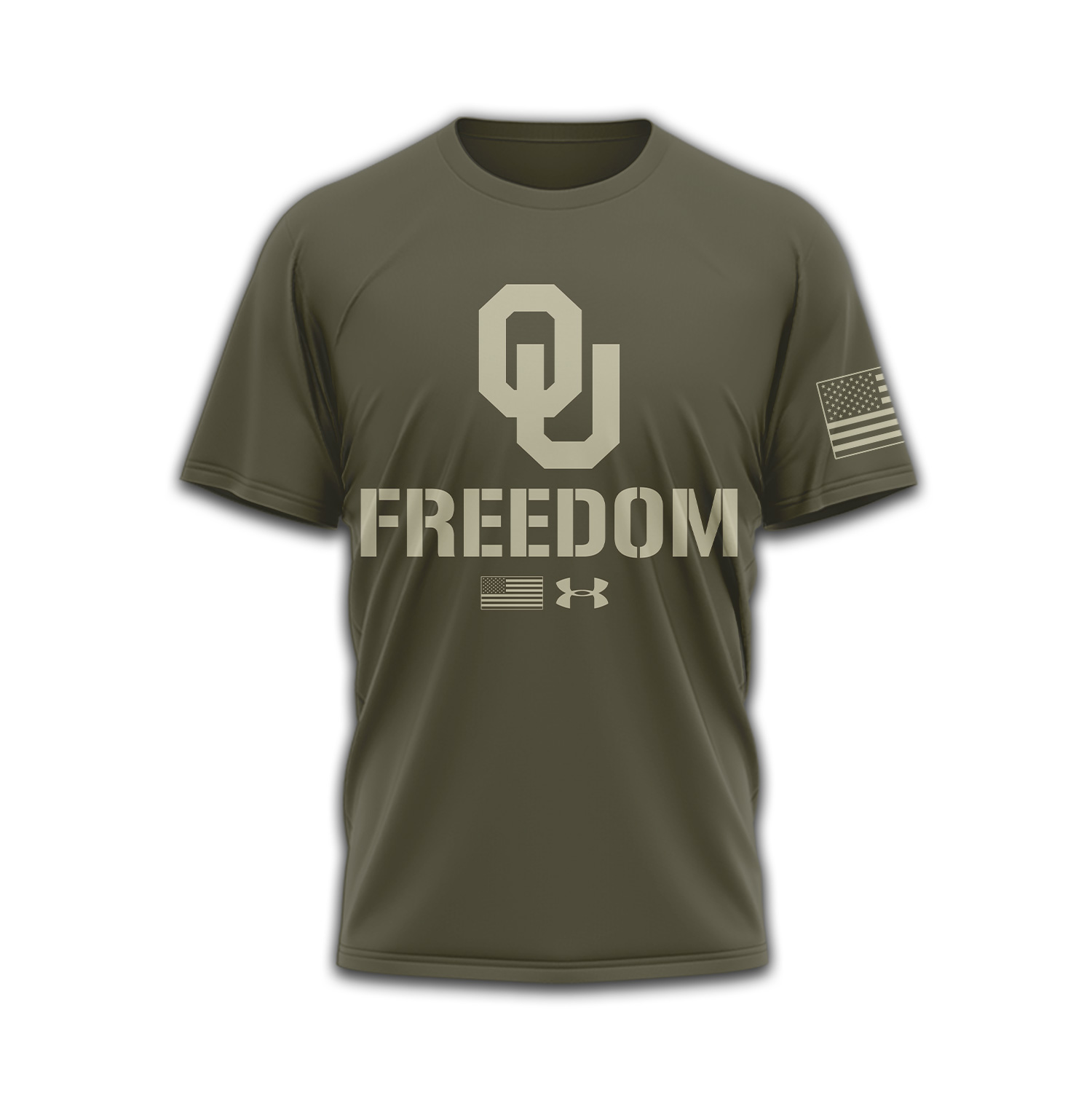 Oklahoma Sooners | Premium NCAA Freedom Under Armour 3D Shirt TTH2105137 - Image 2