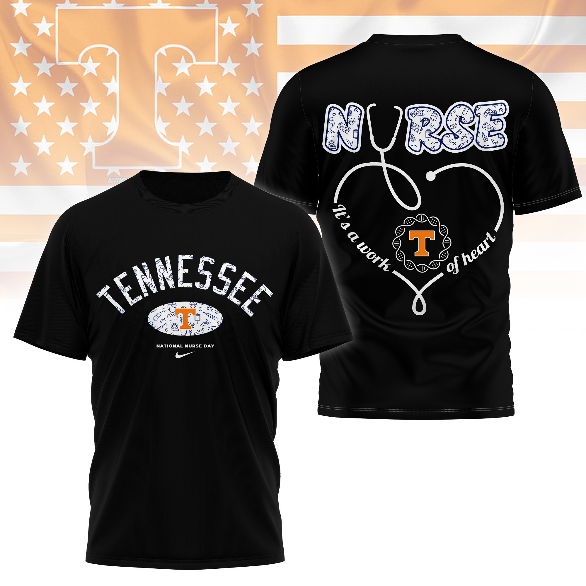 Tennessee Volunteers | Premium Nurse Appreciation Day 3D Shirt TTH2105135