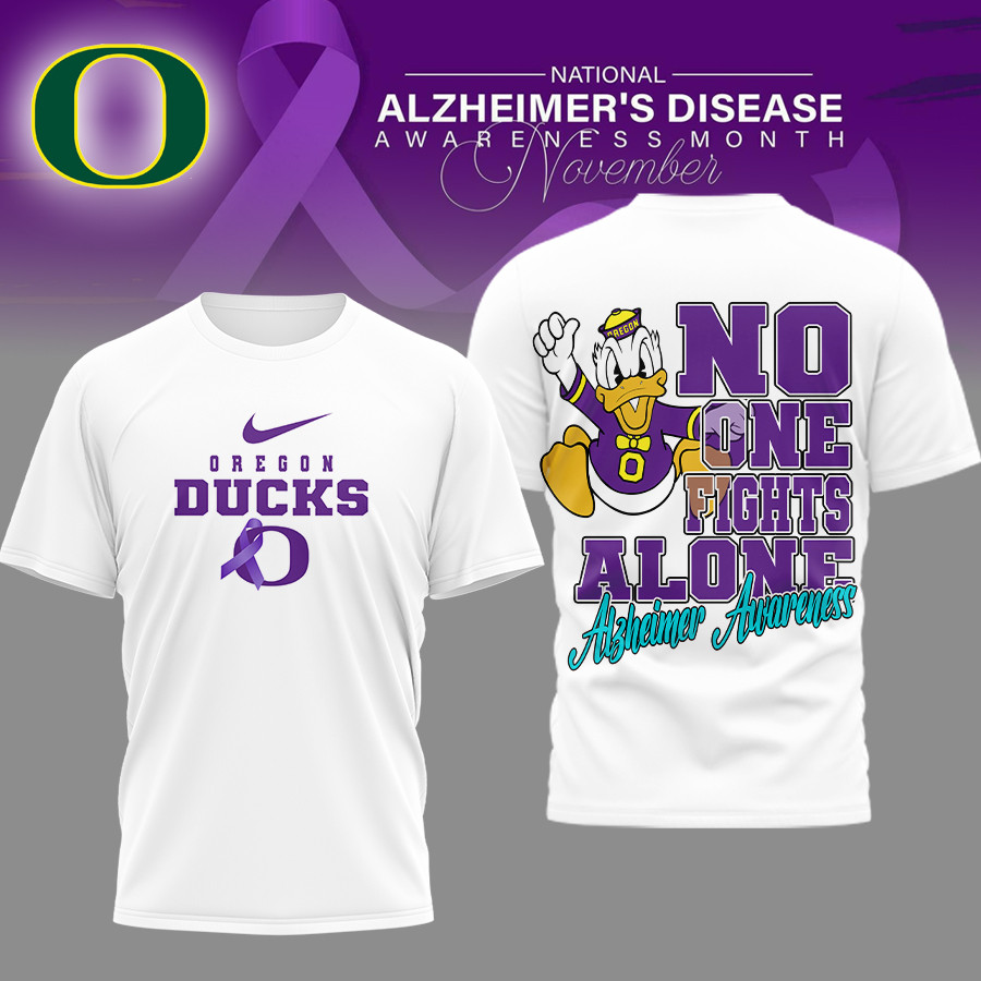 Oregon Ducks | Premium NCAA Alzheimer Awareness November T-shirt TTH2105179