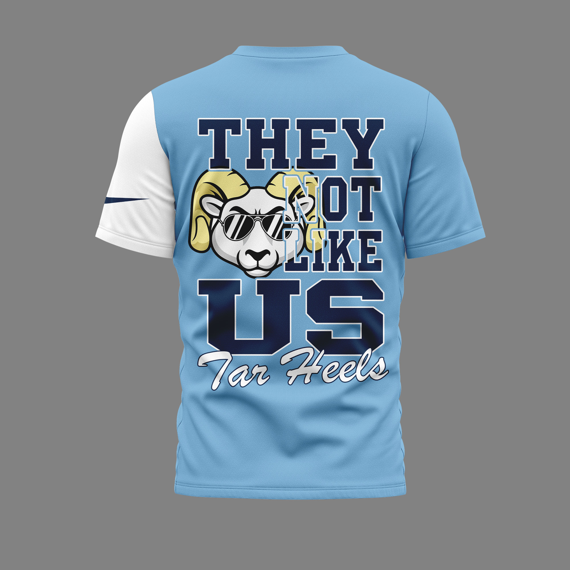 North Carolina Tar Heels | Premium NCAA They Not Like US Mascot Shirt TTH2105132