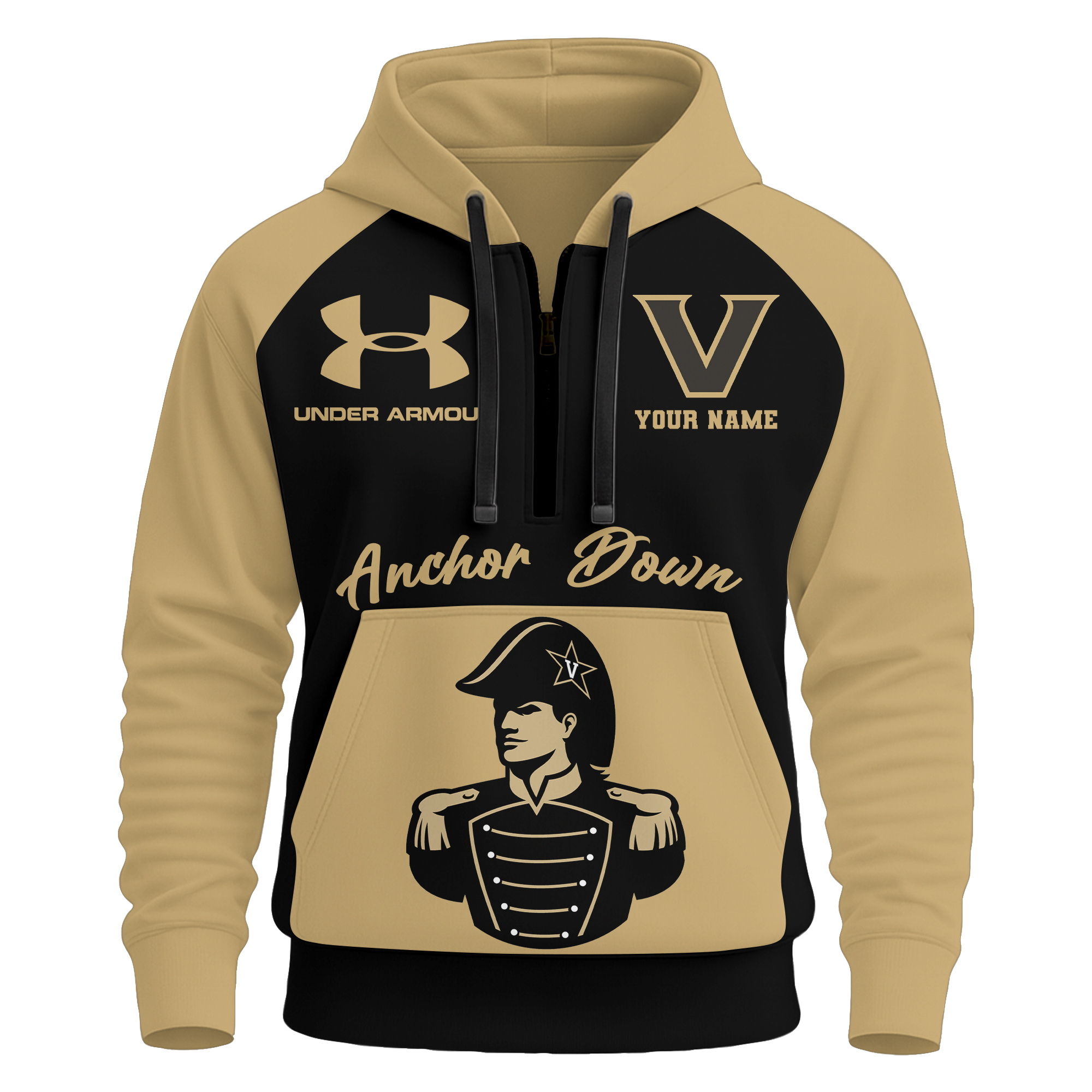 Vanderbilt Commodores | Premium NCAA Under Armour Halfzip Hoodie TTH2105109